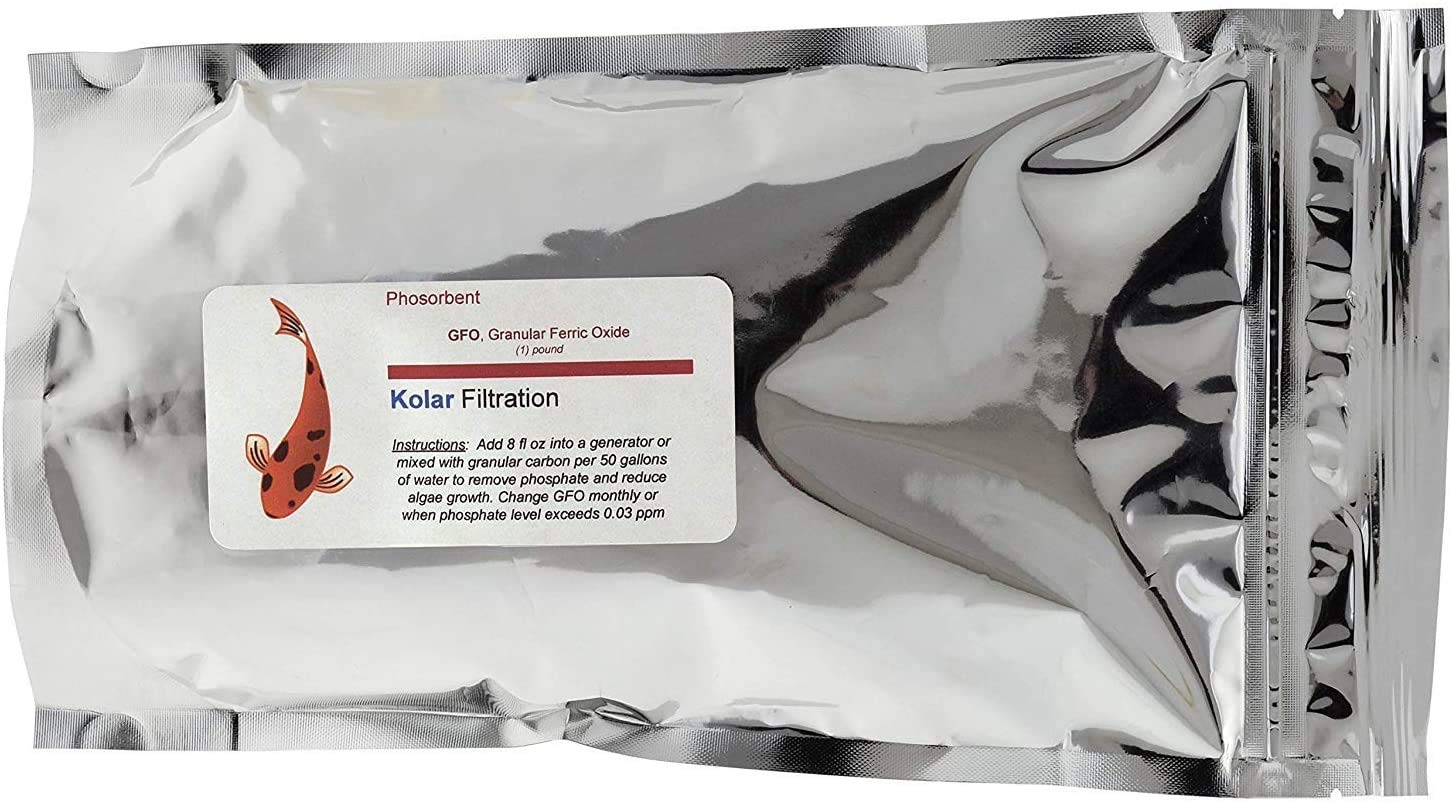 Kolar Labs GFO - 1 Pound Bag of Phosphate Removal Media for Salt Water Reef Aquariums and Coral Health