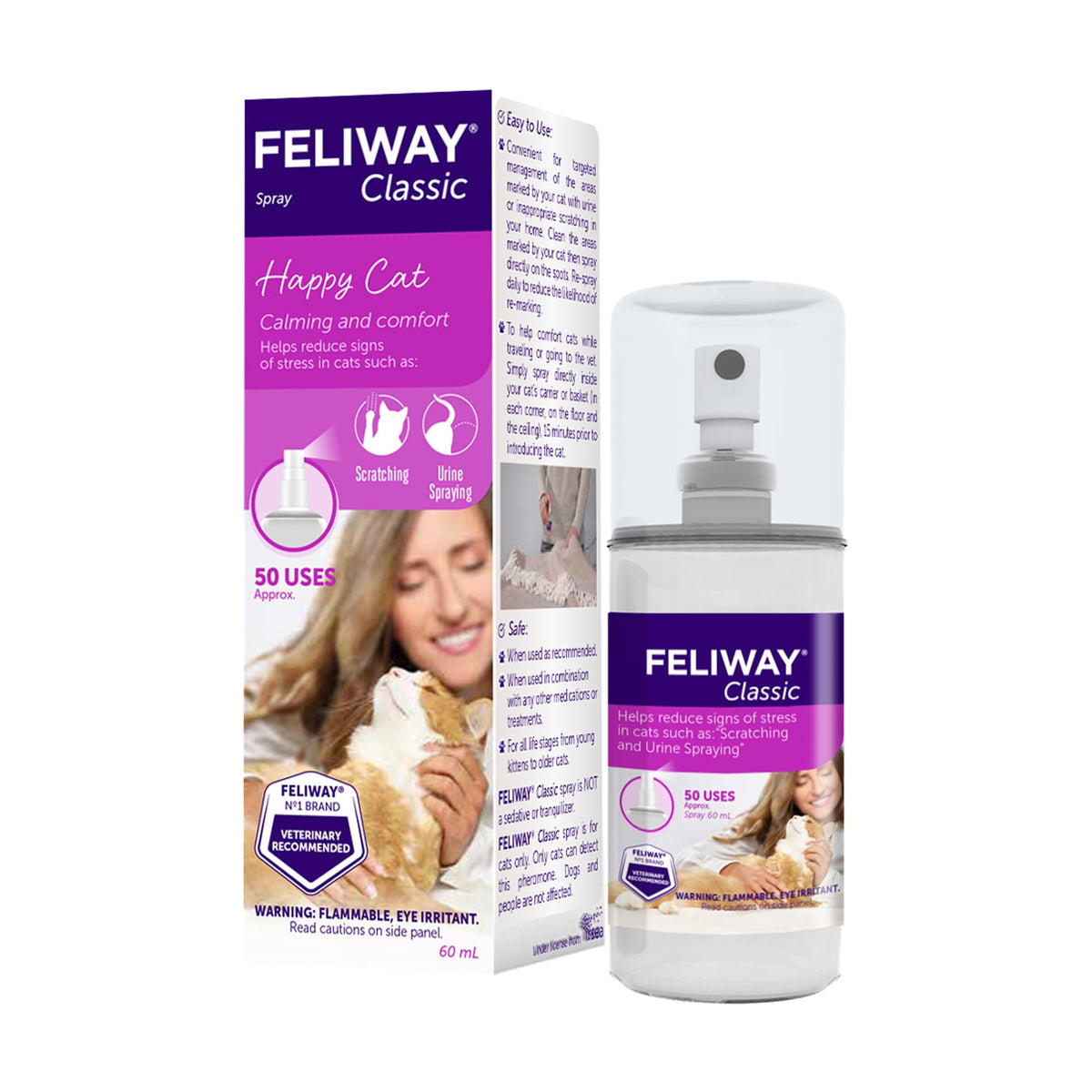 Feliway Classic Cat Calming Pheromone Spray (60 Ml)