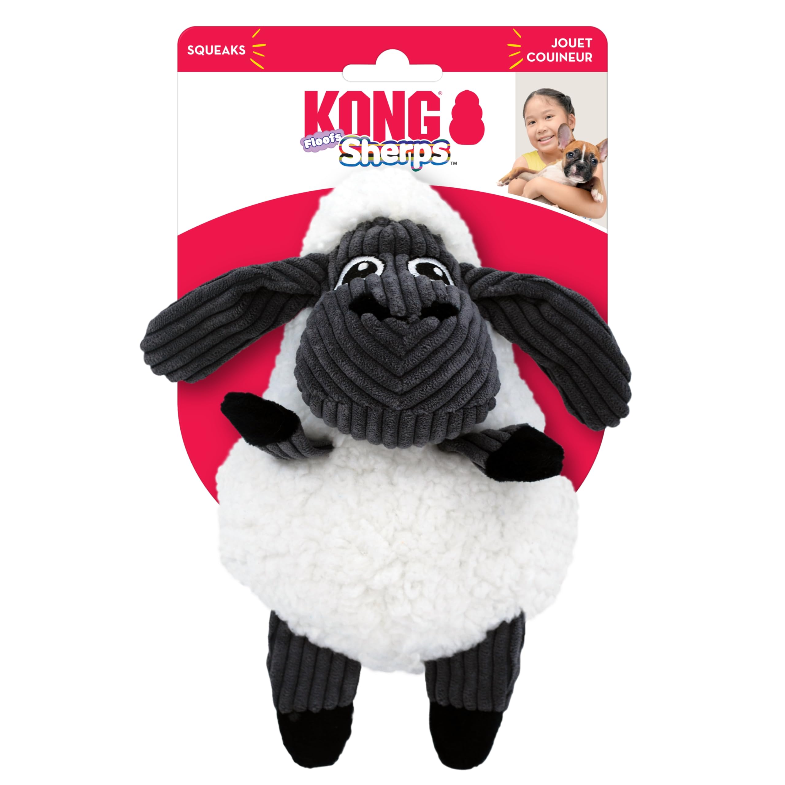 KONG Sherps Floofs Sheep Md