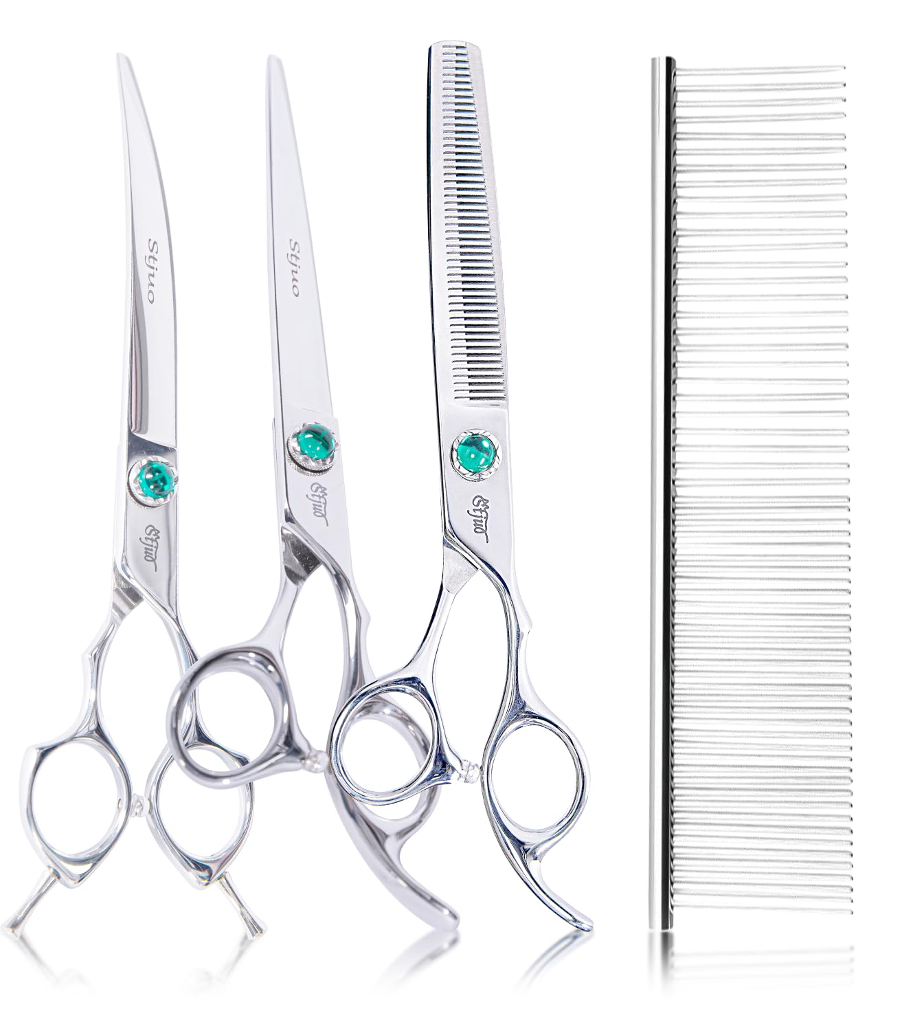 Stjuo Dog Grooming Scissors Set 4 In 1 Professional Pet Shears Made Of Japanese Advanced Stainless Steel Professional Grooming S