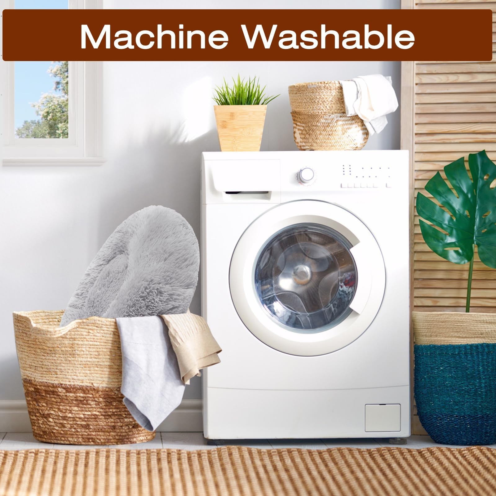 Jollyvogue Dog & Cat Bed, Calming Anti-Anxiety Pet Bed For Small Dogs, Fluffy Donut Cushion For Small And Medium Pets (24')