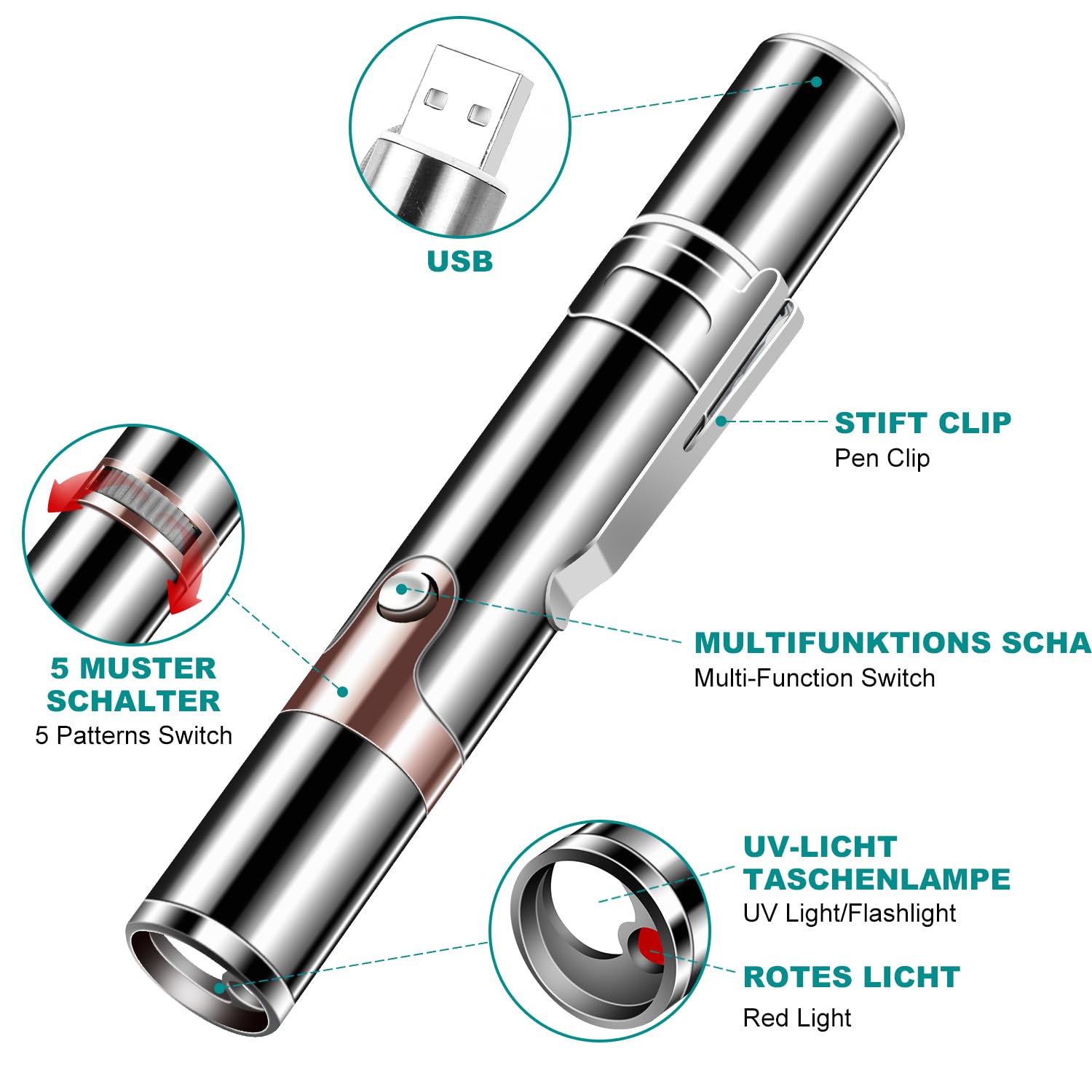 Cowjag Laser Pointer, Cat Toy Pointer For Indoor, Cat Mouse Toys Wand Light Pet Interactive Toys To Keep Cat Busy, For Kitten Ca