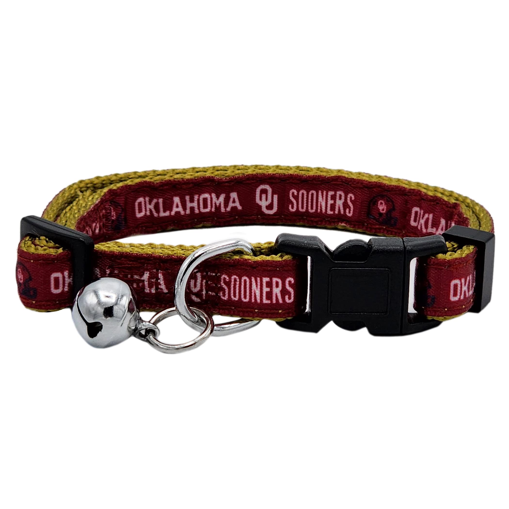 Pets First Collegiate Pet Accessories, Cat Collar, Oklahoma Sooners, One Size