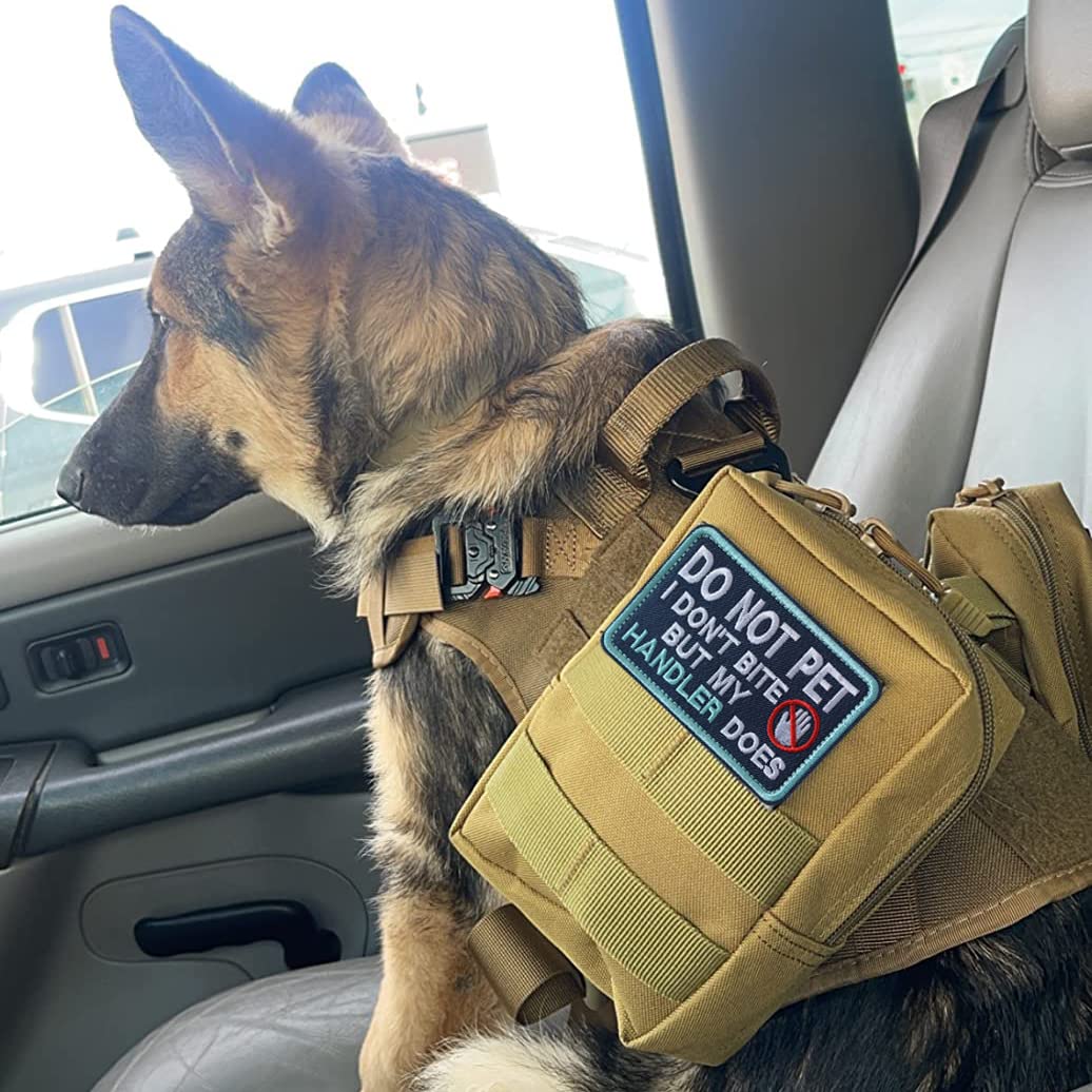 J.Carp 2 Pieces Please Dont Pet Me I'M Working Patch, Service Dog Working Do Not Touch Patch Full Embroidered Badge For Dogs Har