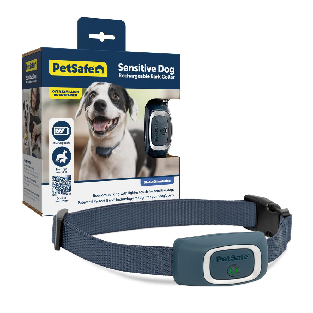 Petsafe Lite Rechargeable Bark Collar For Timid Or Little Dogs Over 8 Lb., 15 Levels Of Automatically Adjusting & Light Static Correction - Rechargeable, Waterproof - Reduces Barking And Whining