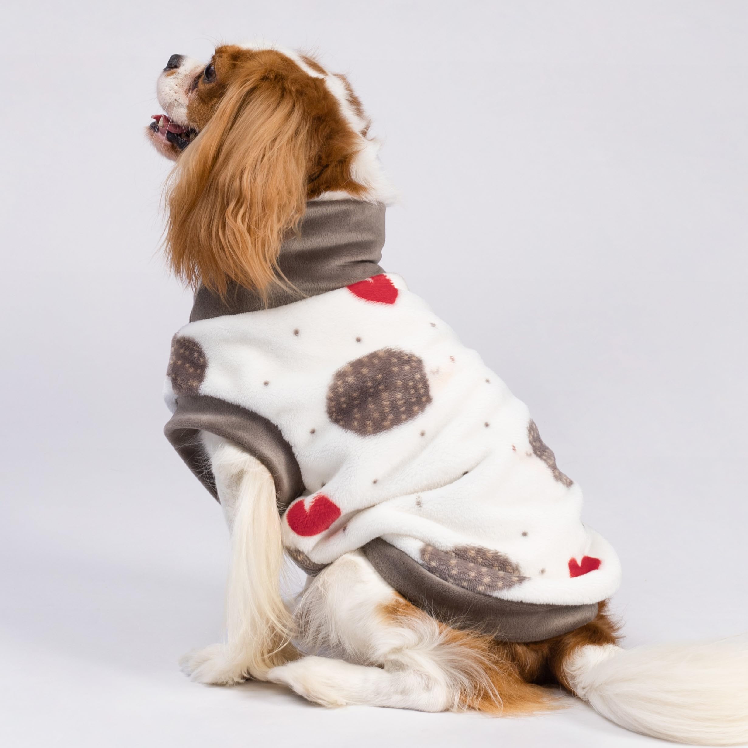 Fitwarm Cute Hedgehogs Turtleneck Dog Sweater, Thermal Dog Winter Clothes for Small Dogs Boy Girl, Cozy Dog Cold Weather Coat, D