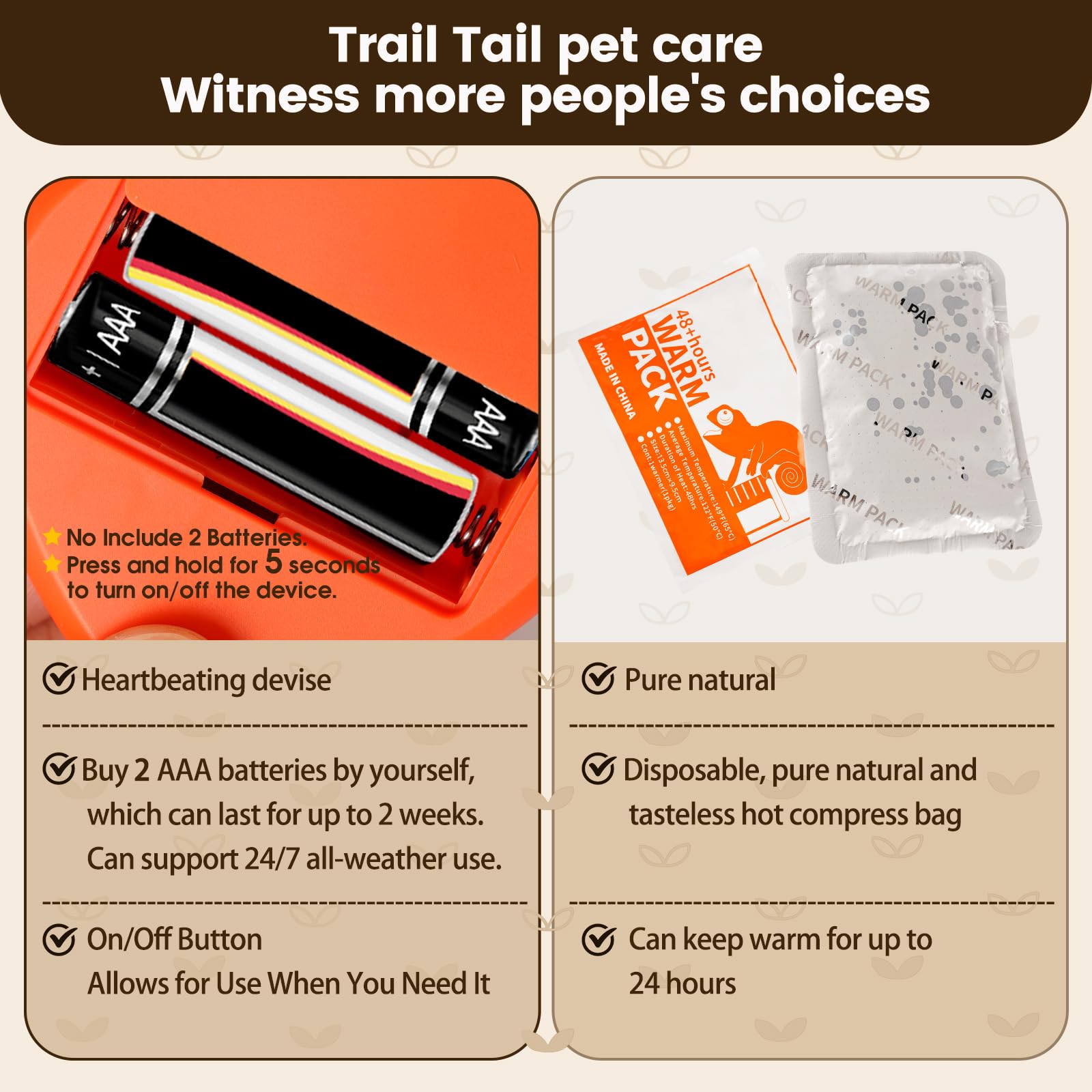 Trail Tail Dogs Calming Toy With Heartbeat, Dog Anxiety Relief Calming Aid,Anxiety Relief For Dogs Calming,Box Included A Pet Ca