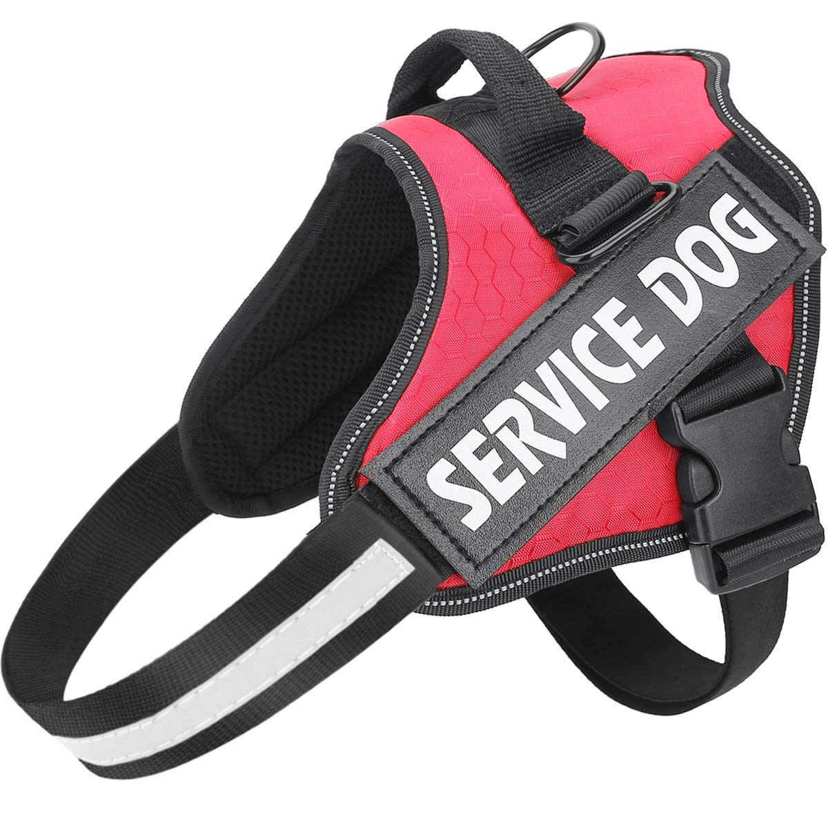 Mumupet Service Dog Harness, No Pull Easy On And Off Pet Vest Harness, 3M Reflective Breathable & Easy Adjust Pet Halters With Nylon Handle - No More Tugging Or Choking For Small Medium Large Dogs
