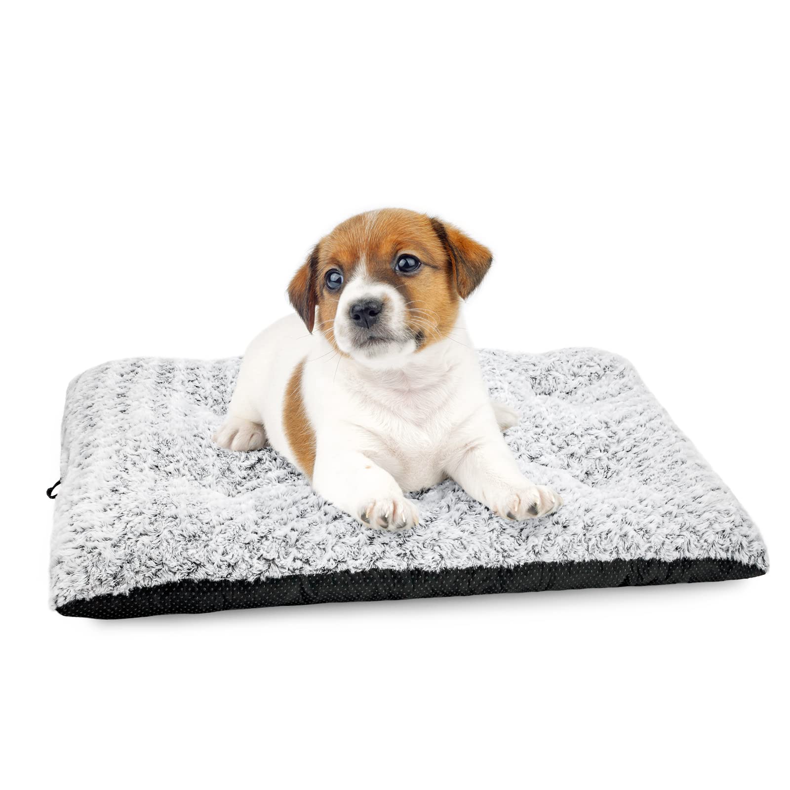 Dog Bed Kennel Pad Washable Anti-Slip Crate Mat For Small Dogs And Cats (24-Inch)