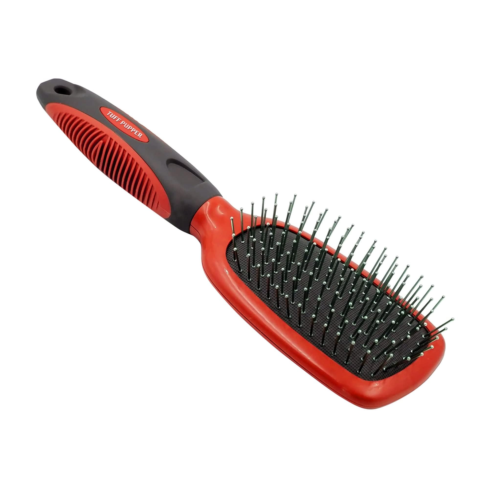 Tuff Pupper Stainless Steel Pin Brush For Dogs | Cat Hair Brush - Cat Shed Brush | Great Detangling Brush For Dogs | Suitable For All Pets With Long Or Short Hair | Dematting & Detangling Undercoat