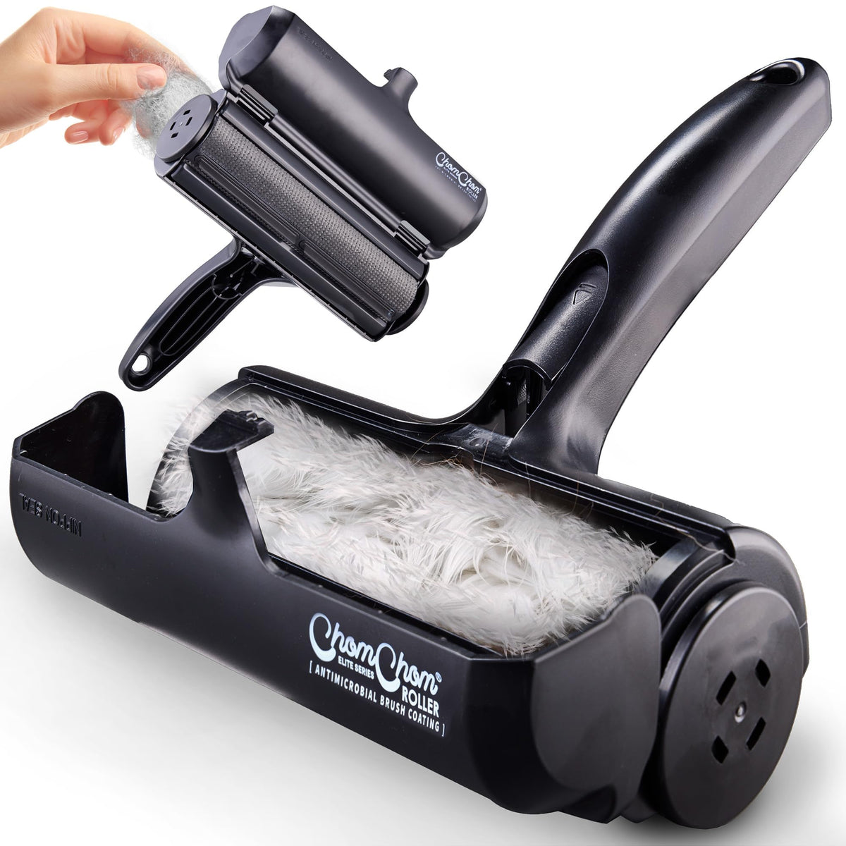 Chom Chom Roller Pet Hair Remover - Chomchom Reusable Cat And Dog Lint Rollers For Furniture, Couch, Car, And Clothes - Limited 