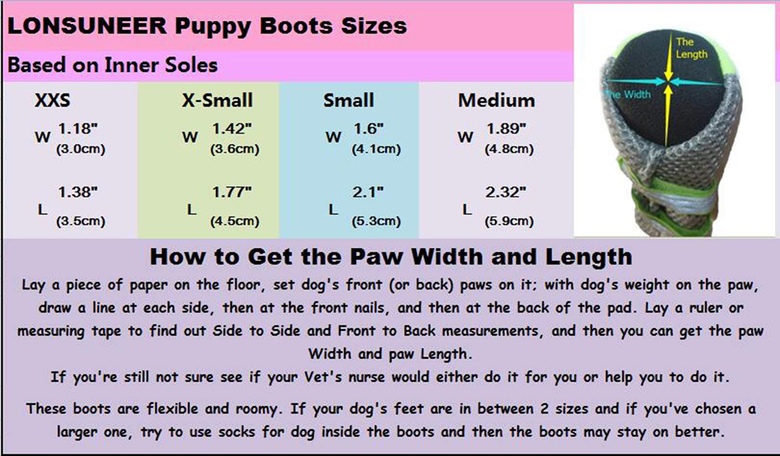 Lonsuneer Puppy Soft Sole Nonslip Mesh Boots, With 2 Reflective Straps, Breathable And Cool, Set Of 4, Size Xxs Color Pink