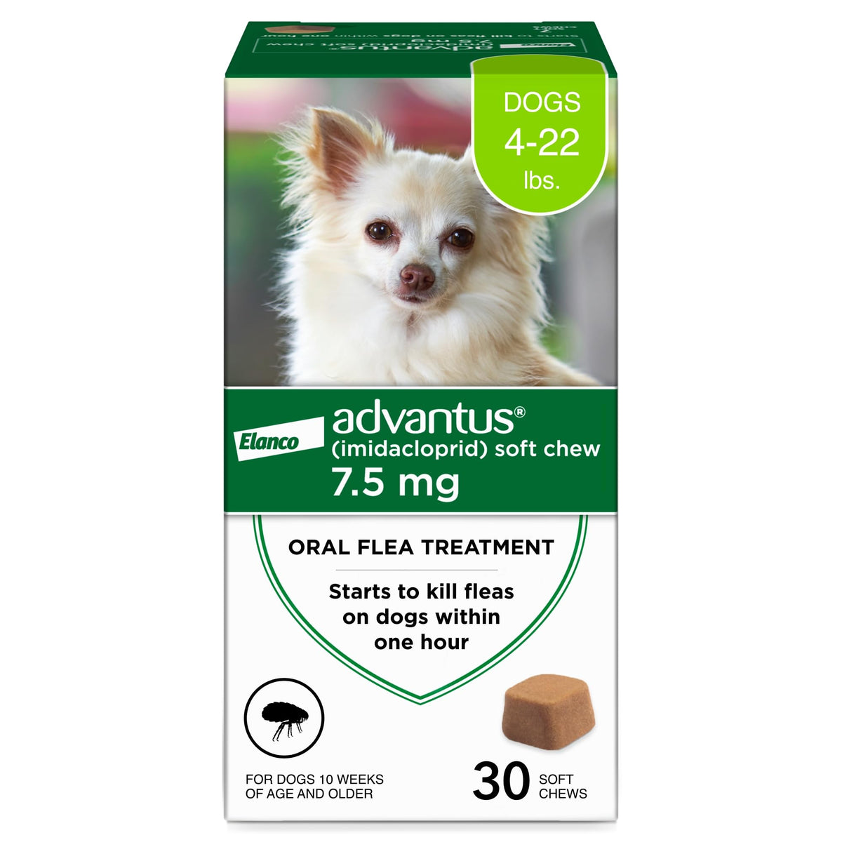 Advantus Dog Advantus Chewable Flea Treatment For Dogs 4 - 22 Lbs. | 30 Ct.