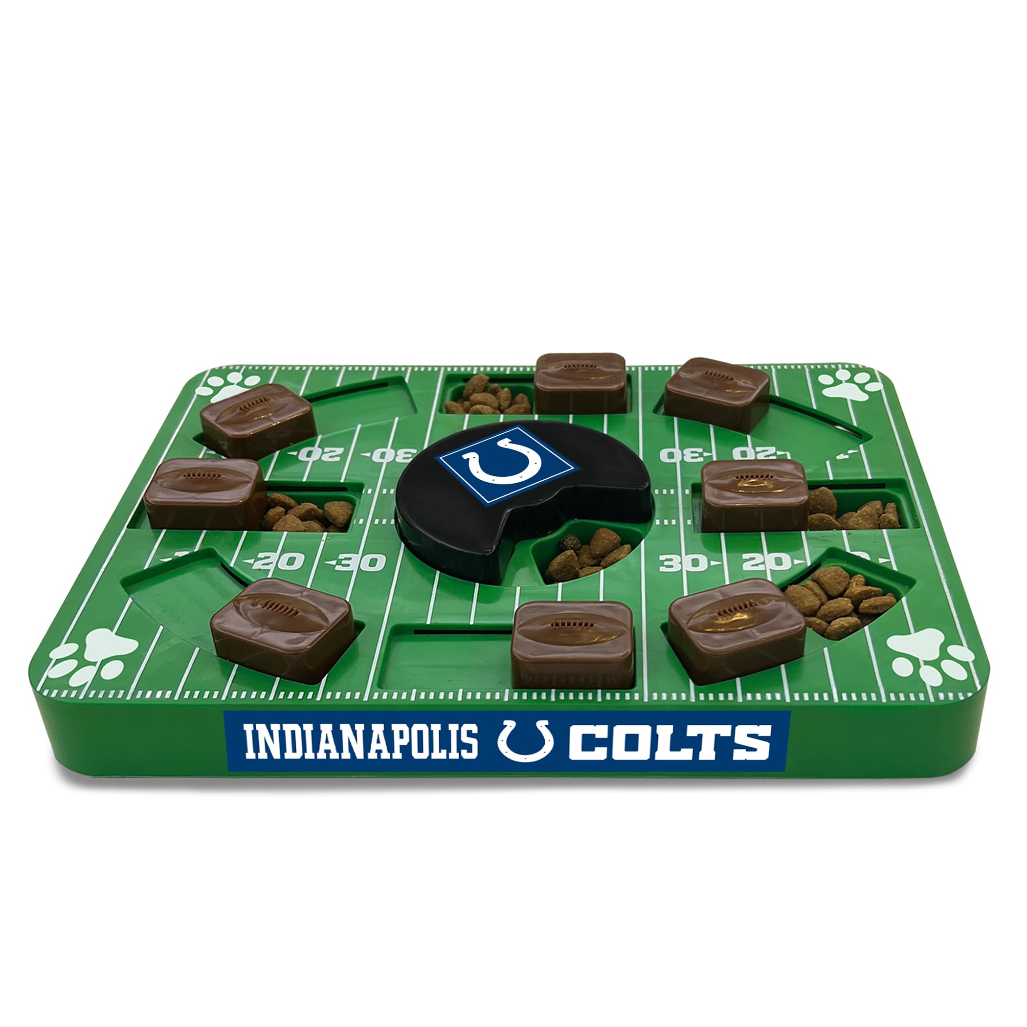 Pets First Nfl Indianapolis Colts Puzzle Toy - Interactive Dog Puzzle Treat Toy
