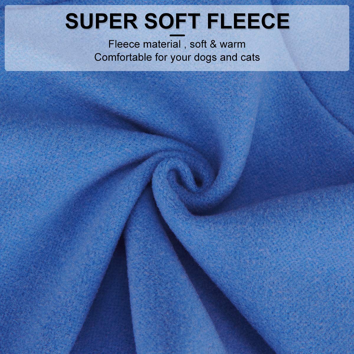 Small Dogs Fleece Dog Sweatshirt - Cold Weather Hoodies Spring Soft Vest Thickening Warm Cat Sweater Puppy Clothes Sweater Winter Sweatshirt Pet Pajamas For Small Dog Cat Puppy (Small, Sky Blue)
