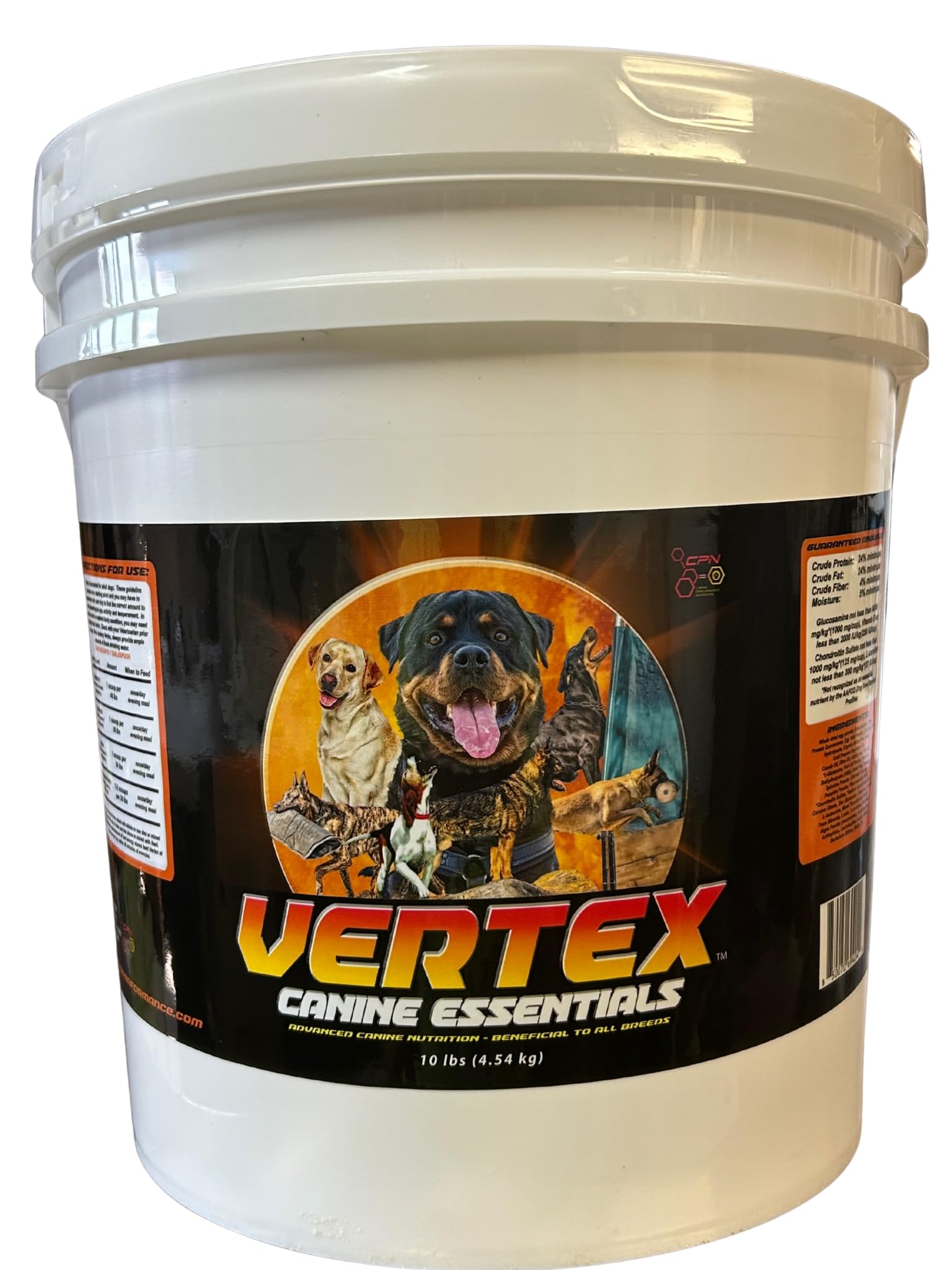 Vertex High-Performance Dog Supplement - Predigested Liver, Whey & Egg Protein - Supports Muscle, Recovery, Fertility, Digestion
