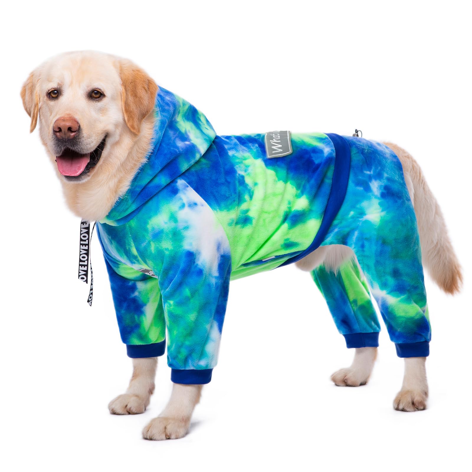 Yeapeeto Dog Hoodies Winter Coat For Large Medium Dogs, Pullover 4 Legs Warm Coat Hooded Sweatshirt, Fleece Hoodie For Cold Weat