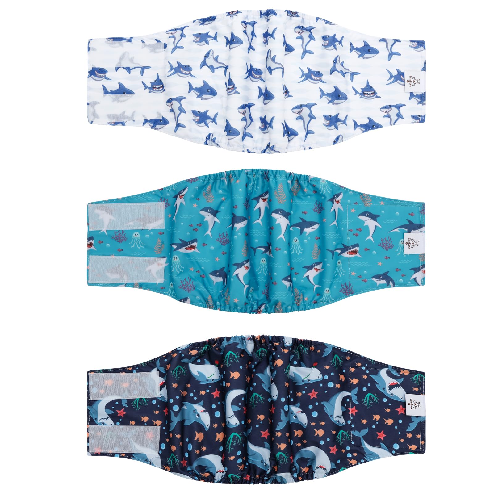 Cutebone Dog Diapers Male Belly Bands 3 Pack For Male Dogs Reusable Puppy Wraps Dm63Xs
