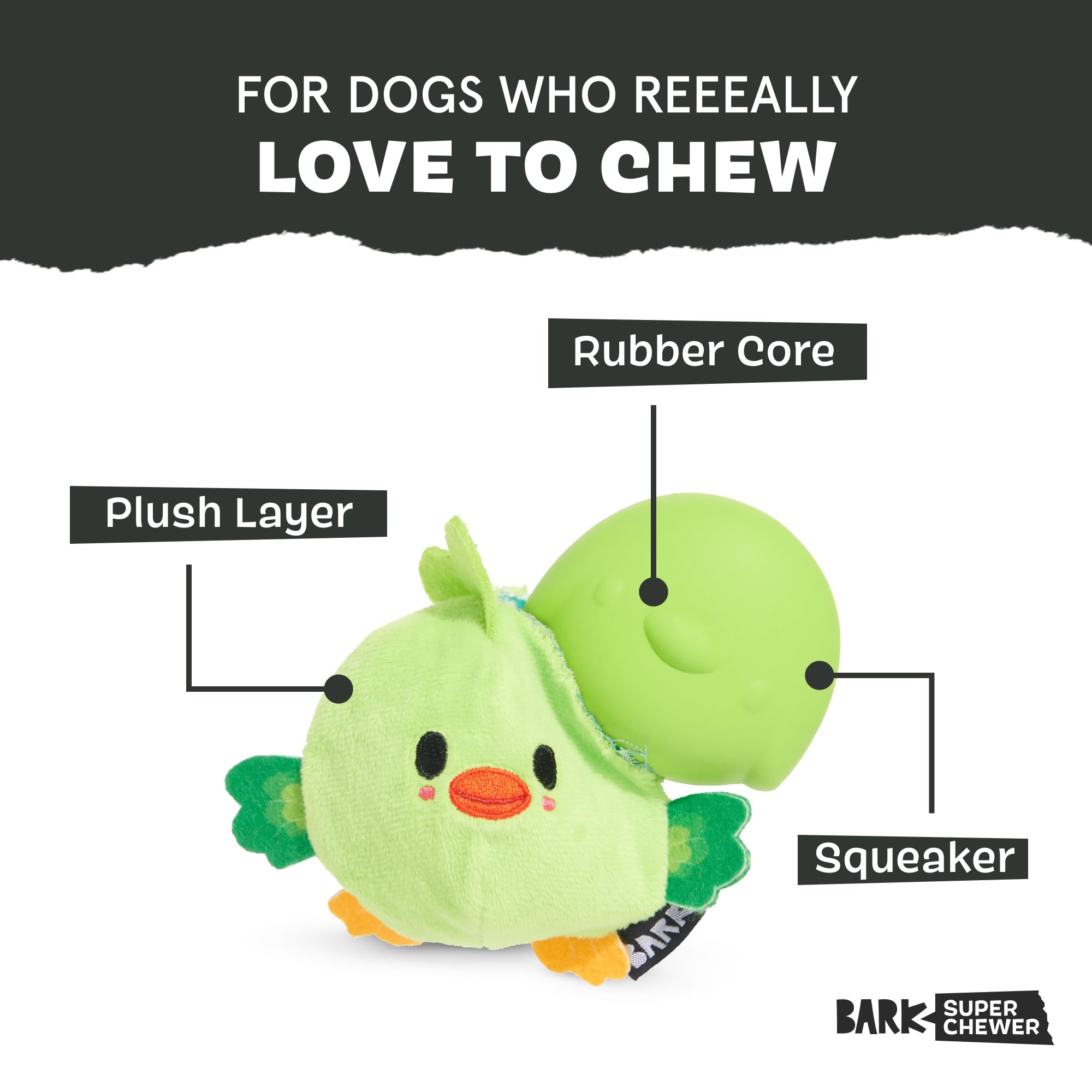 Barkbox Piper Parrot Dog Toy For Small Dogs, Perfect For Flipping Fun And Tearable Outer Layer With Bonus Toy Inside For Extra P