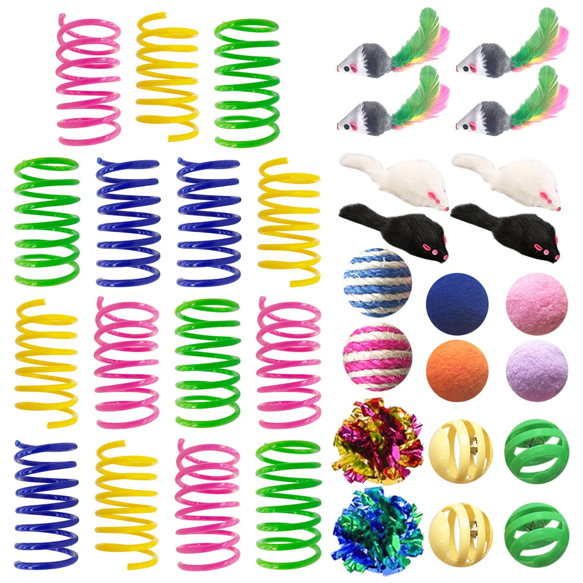 Agym Cat Toys For Indoor Cats, 35 Packs Interactive Cat Toys Set With ...