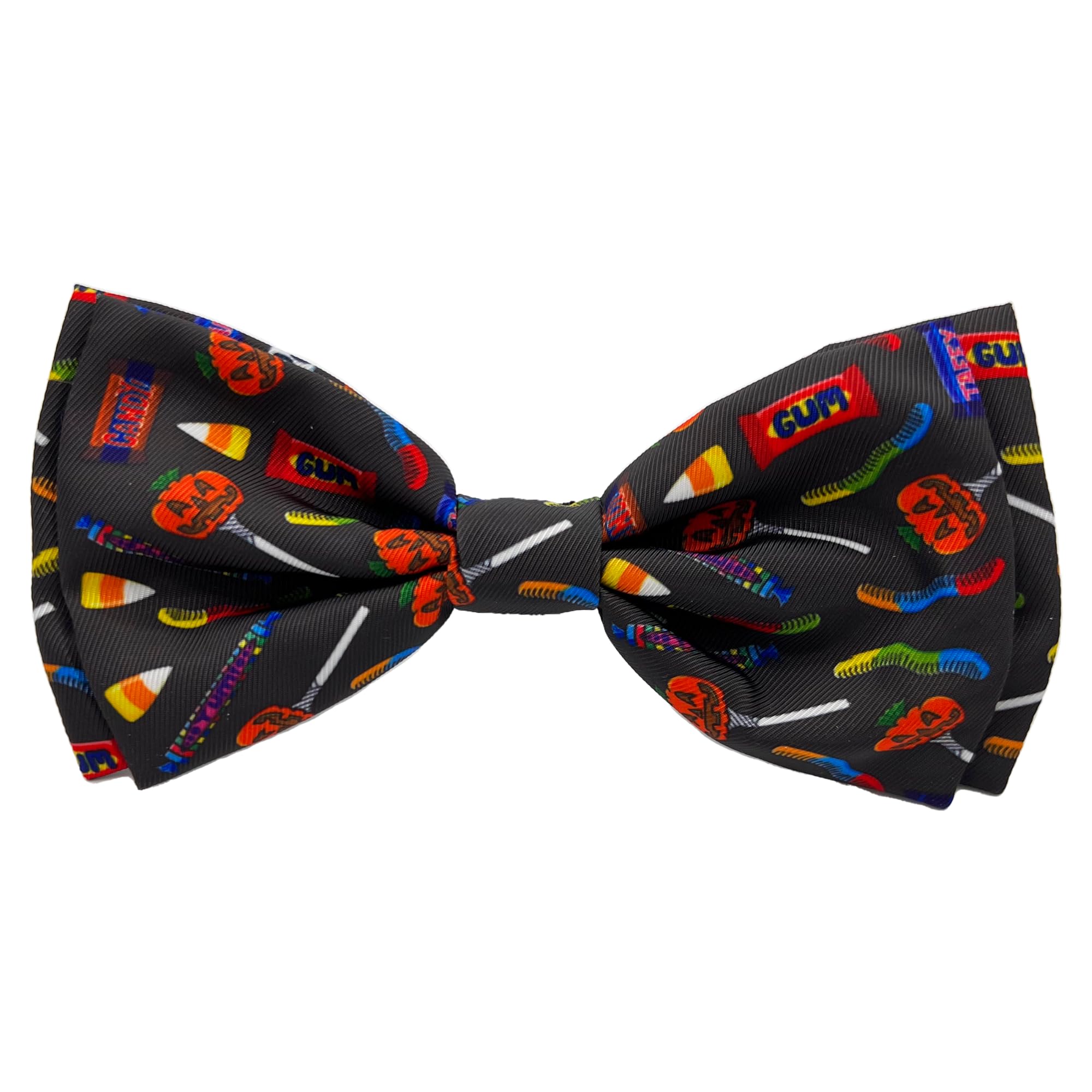 Huxley & Kent Bow Tie For Pets | Creepy Candy (Small) | Halloween Hook & Loop Bow Tie Collar Attachment | Fun Bow Ties For Dogs & Cats | Cute, Comfortable, And Durable | H&K Bow Tie