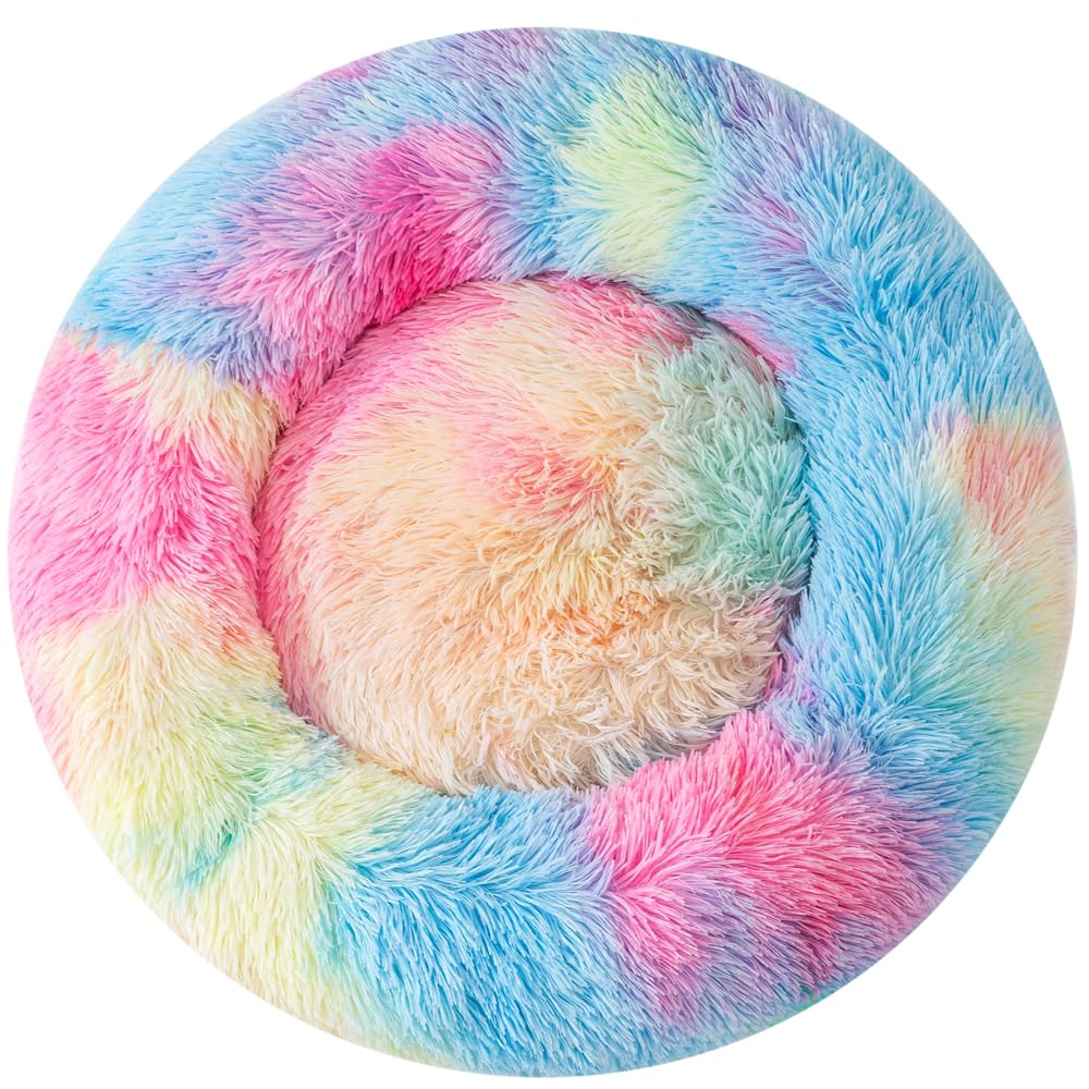 Small Dog Bed Cat Bed Donut Kitten Beds Dog Sofa Small Sofa Puppy Bed Cute Bed Cat Pet For 3Kg Pet Donut Bed