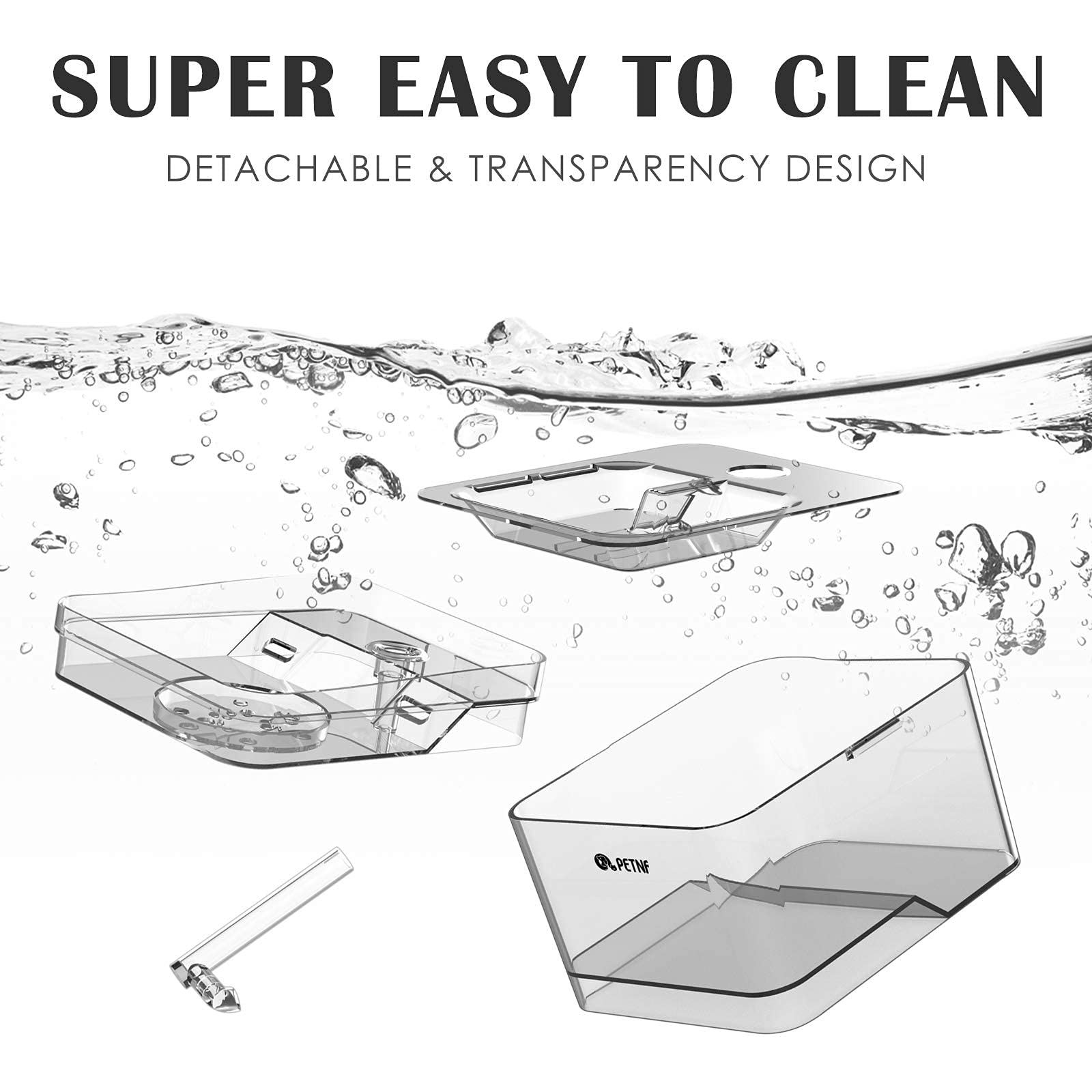 Cat Water Fountain, 101Oz/3L Pet Drinking Fountain For Cats Dogs Inside Ultra Quiet Automatic Water Fountain Dispenser, Smart Pump With Led Light, Cat Fountains With 2 Filters, 3 Water Flow Settings