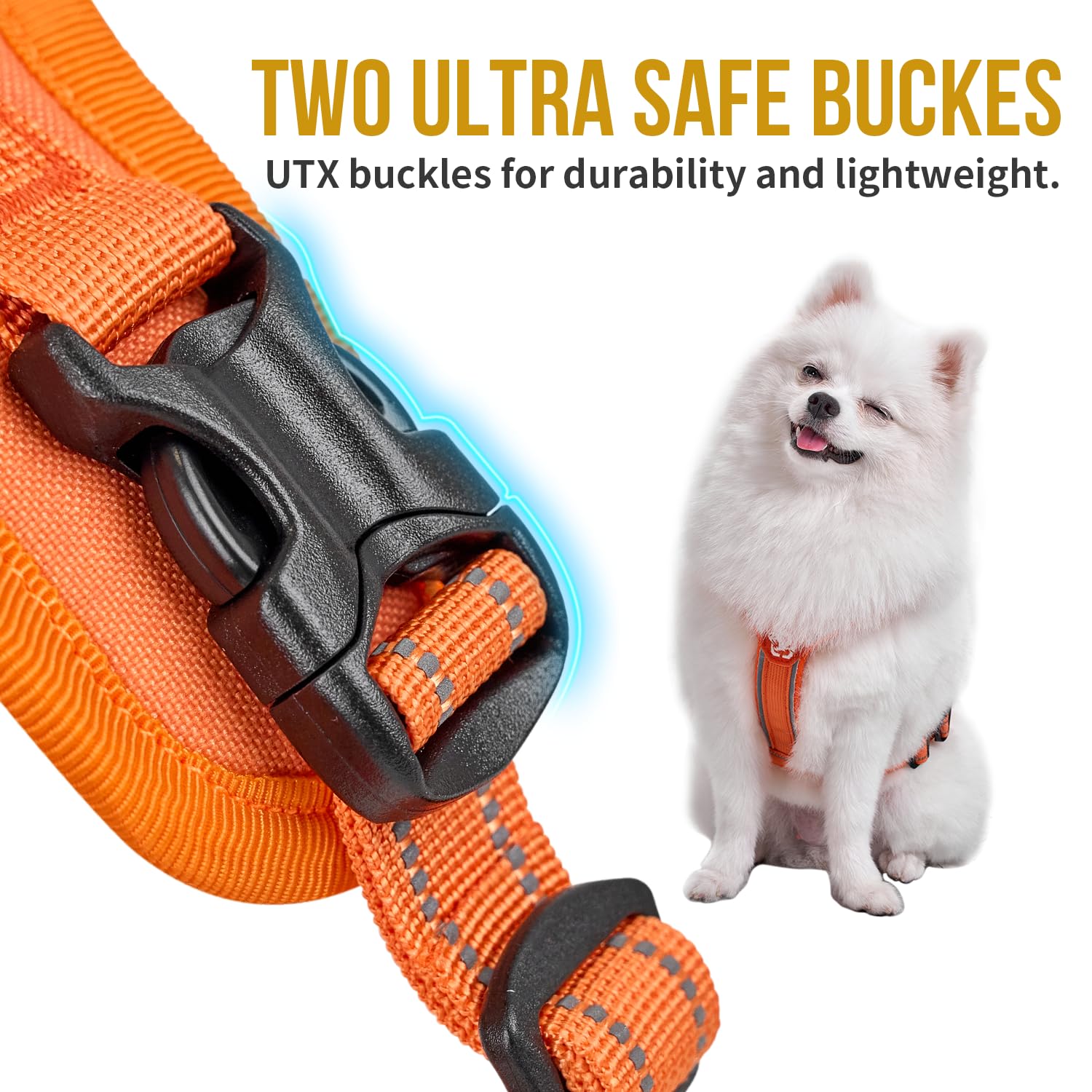 Onetigris Dog Harness With Leash Set, No Pull Adjustable Reflective Step-In Puppy Harness With Thickened Padded Antz Vest For Ex