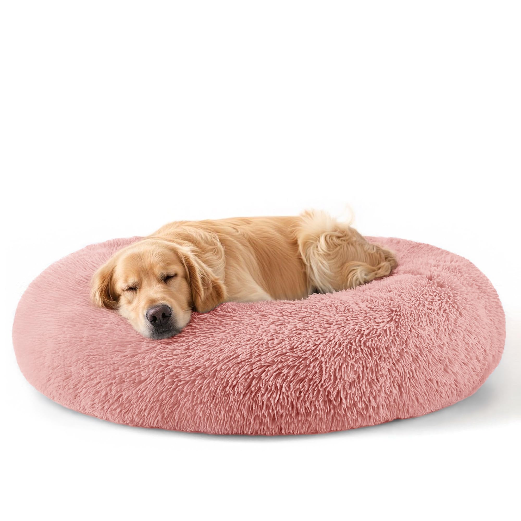 Dog Beds Large Sized Dog and Cats, 32in Pet Beds for Large Pet, Washable Indestructible Extra Large Dog Bed (Pink)