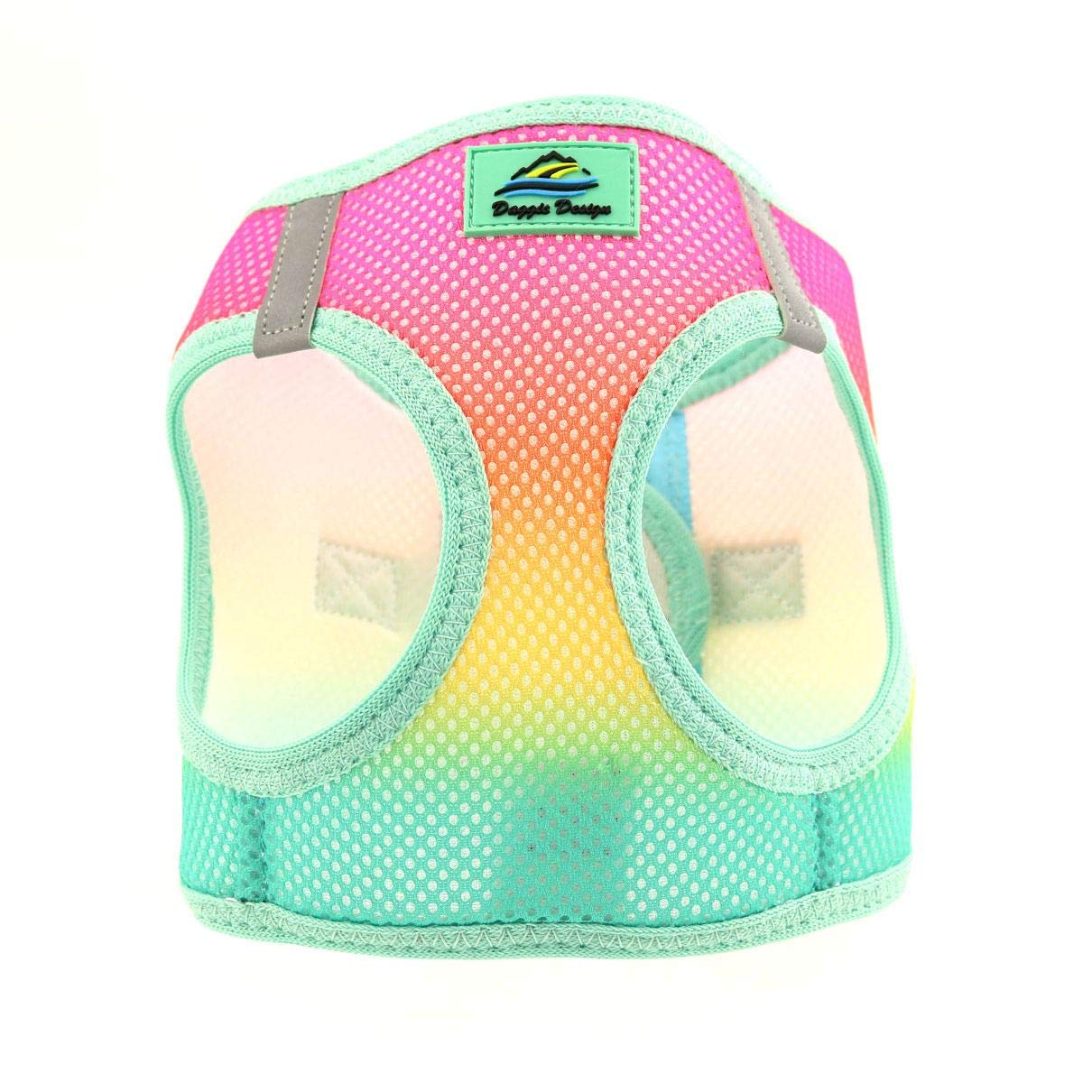 Doggie Design No Choke Dog Harness - Simple Step-In And Go Dog Vest For Small, Medium, And Large Breeds - Breathable Mesh Polyester Pet Harness - Beach Party - 2Xl