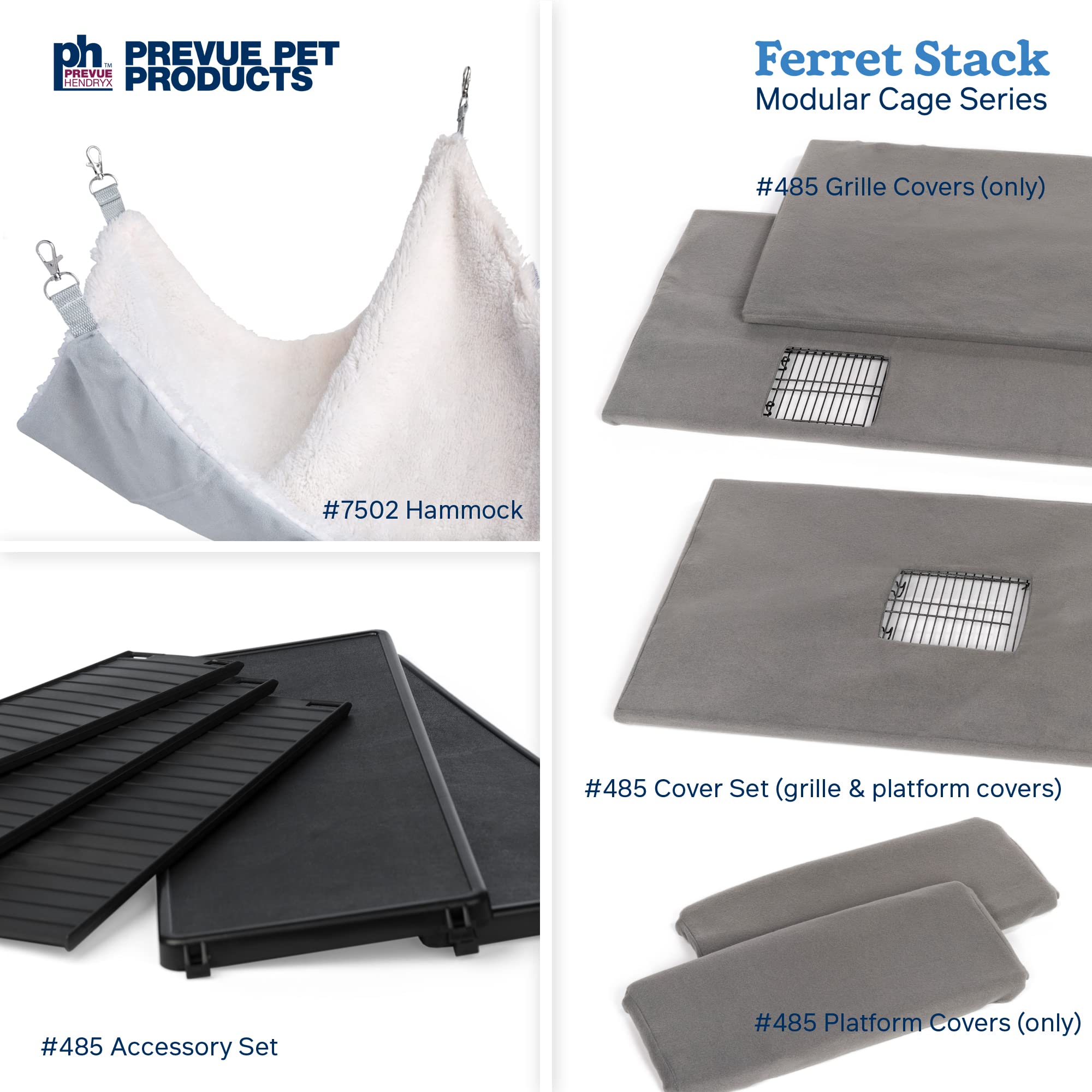 Prevue Pet Products Ferret Stack One Story Ferret Home with Portable Stand, Escape Proof Lock, Hammock, Ramps, Expandable Add-On