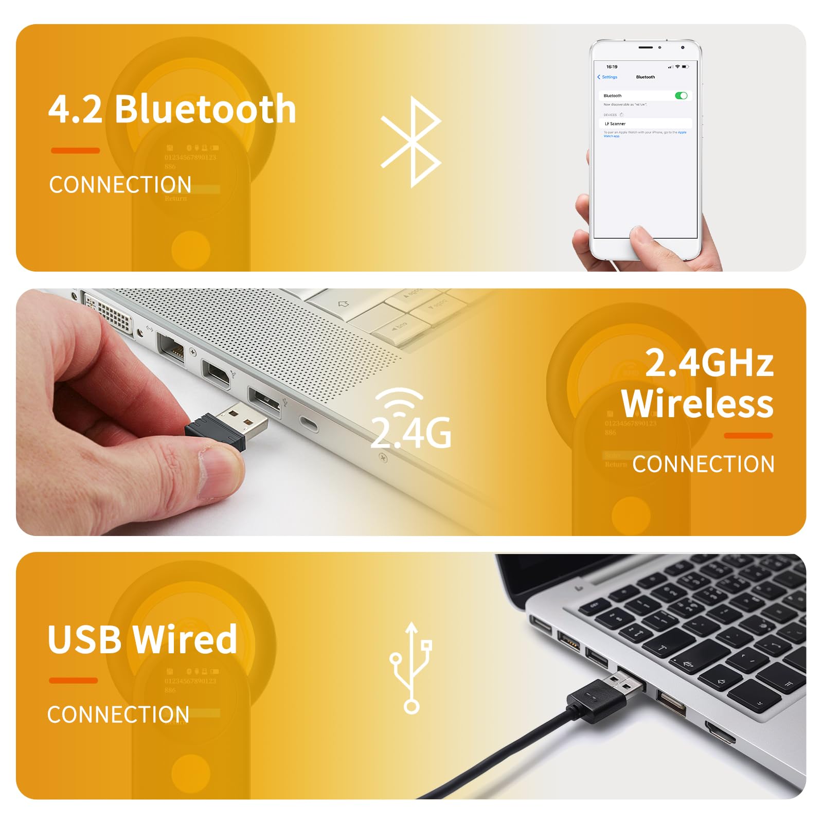 NETUM Bluetooth Pet Microchip Reader, 3-in-1 Wireless Animal Universal Microchip Tag Reader Scanner with 1.44 TFT Screen, 1200mA