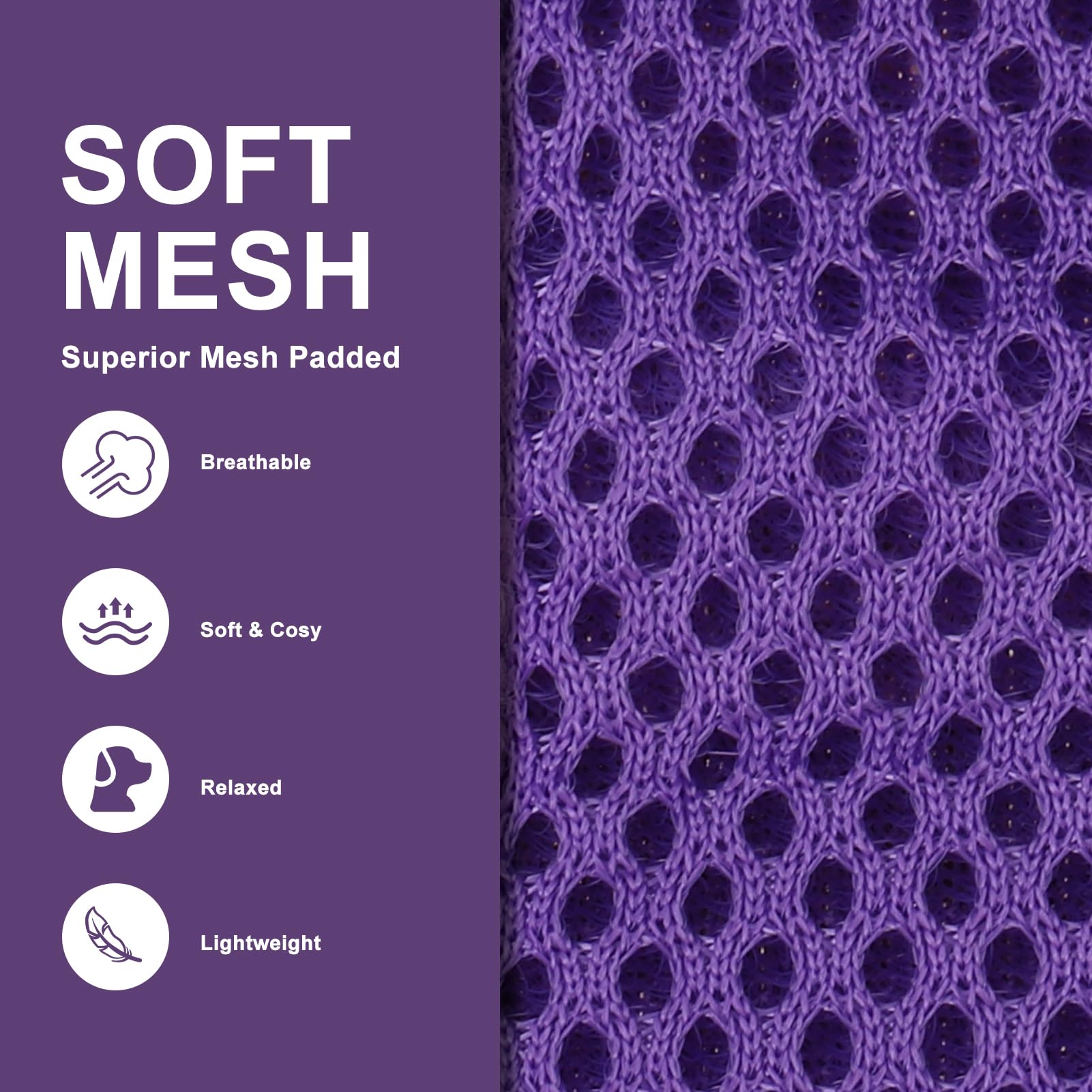 Expawlorer Dog Harness And Leash Set - Classic Plaid Step In Dog Harness With Adjustable Dog Collar, Soft Dog Vest Harness No Pull, Reflective Escapeproof For Training Outdoor Walking, Purple M