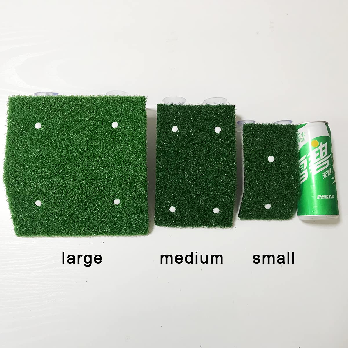DoubleWood Turtle Basking Platform - Medium Plastic Ramp with Simulation Grass for Turtle Tanks, Small Reptiles & Frogs