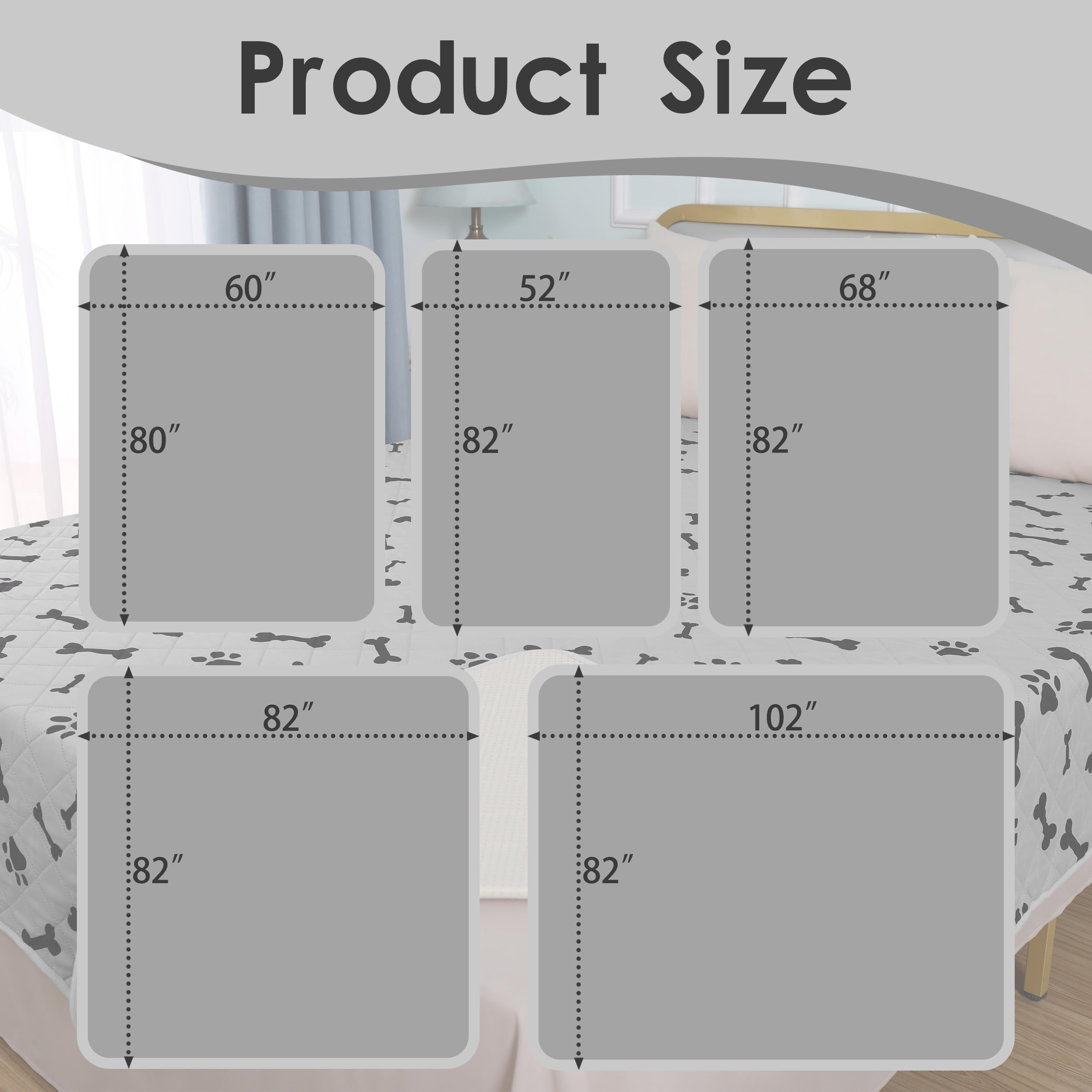 Dog Crate Pee Pads - Washable Dog Rugs Non-Slip Puppy Pads For Small Dogs, Water Absorb Training Pads (80' X 60', Gray) 1 Pack