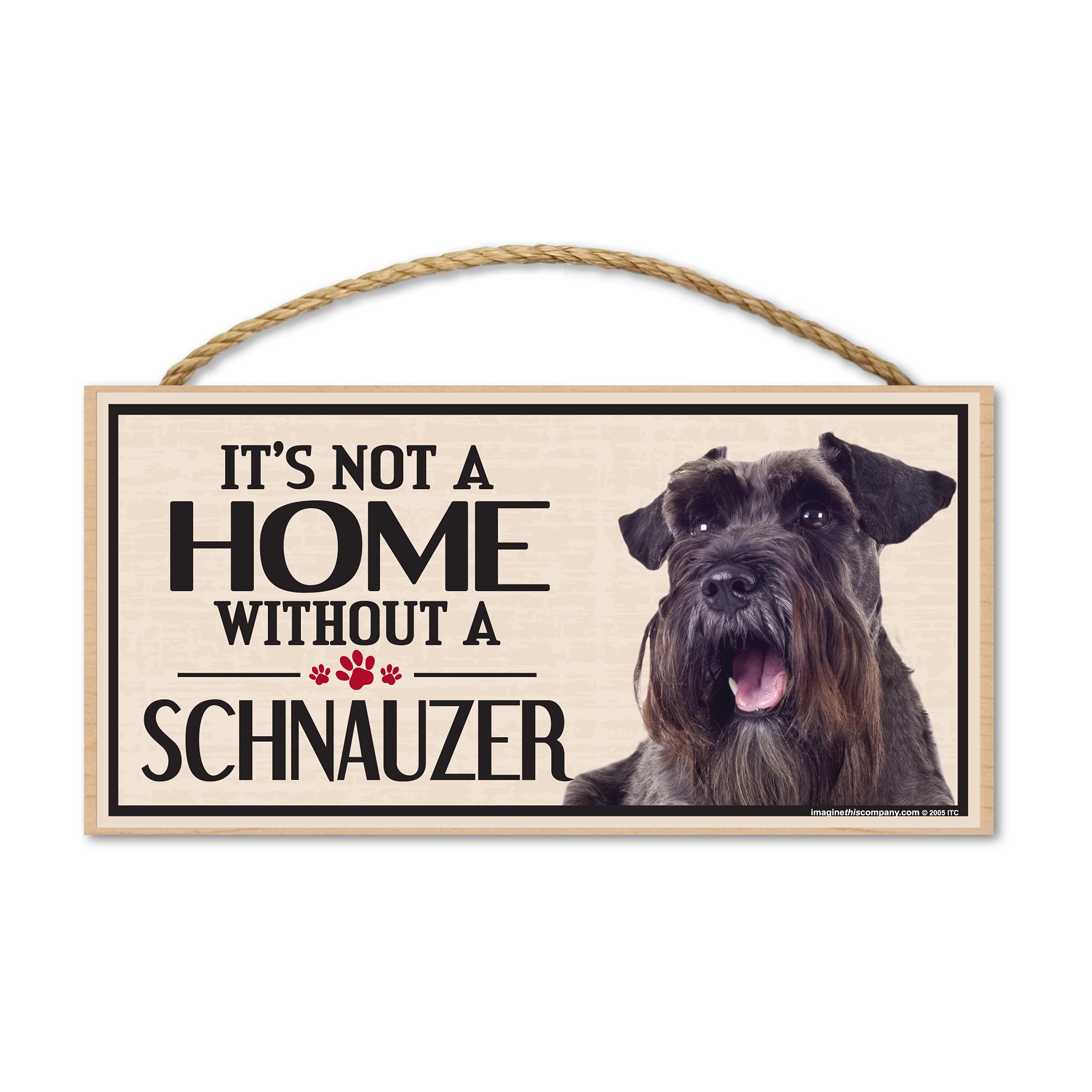 Imagine This Wood Sign For Schnauzer Dog Breeds