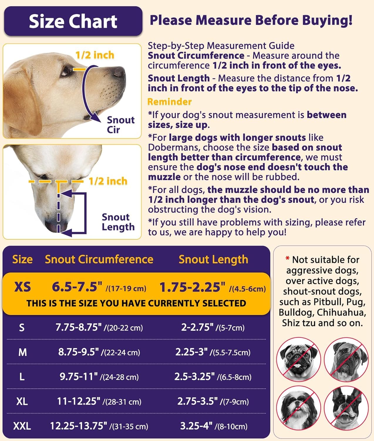 Luckypaw Dog Muzzle, Mesh Muzzle For Large Medium Small Dogs Allows Full Pant Drinking Mouth Cover To Prevent Biting Chewing Sca