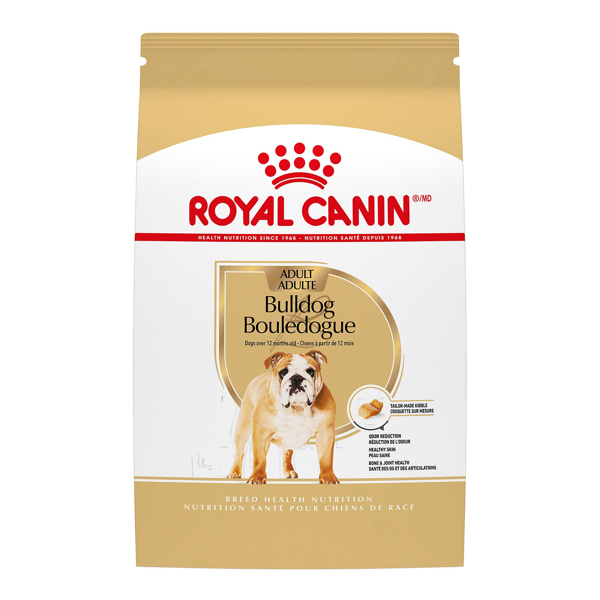 Royal Canin Bulldog Adult Dry Dog Food, 30 lb bag