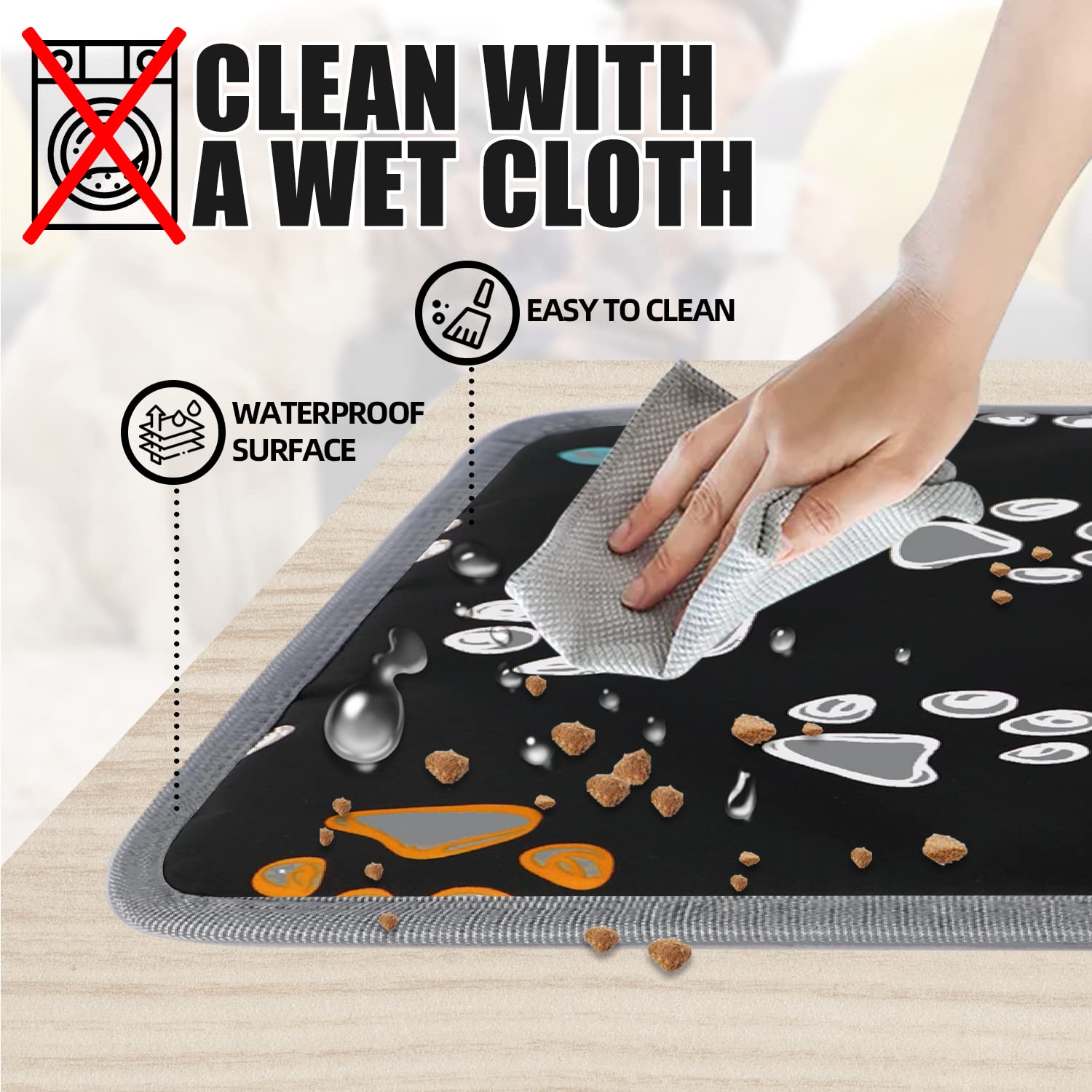 furrybaby Pet Heating Pad, Waterproof Dog Heating Pad Mat for Cat with Durable Anti-Bite Tube Indoor for Puppies Dogs Cats (1 Pa