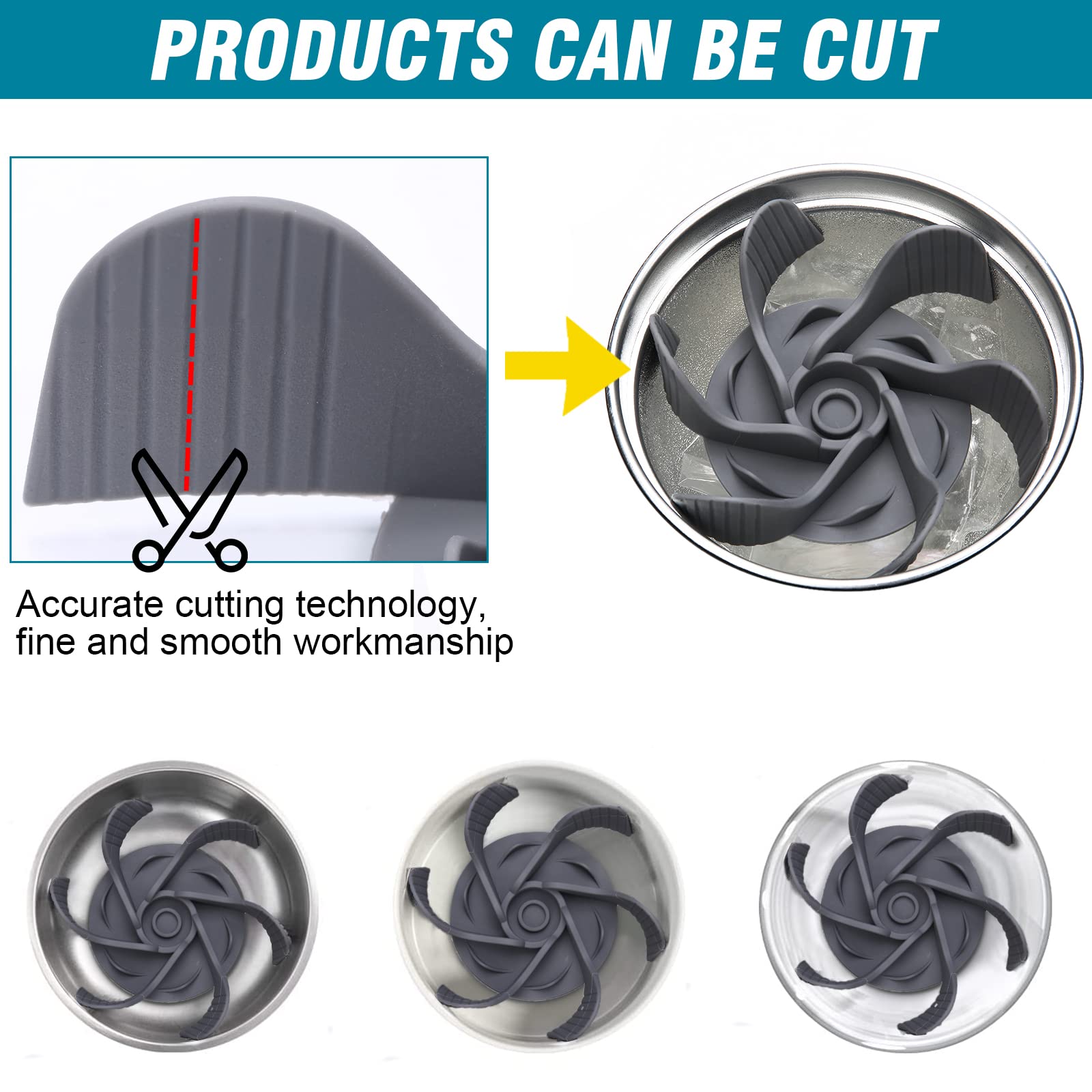 1 Pcs Dog Bowl Slow Feeder Insert, Cuttable Slow Feeder Dog Bowl Insert with Strong Suction Cups, Cat Dog Feeding Supplies, Slow