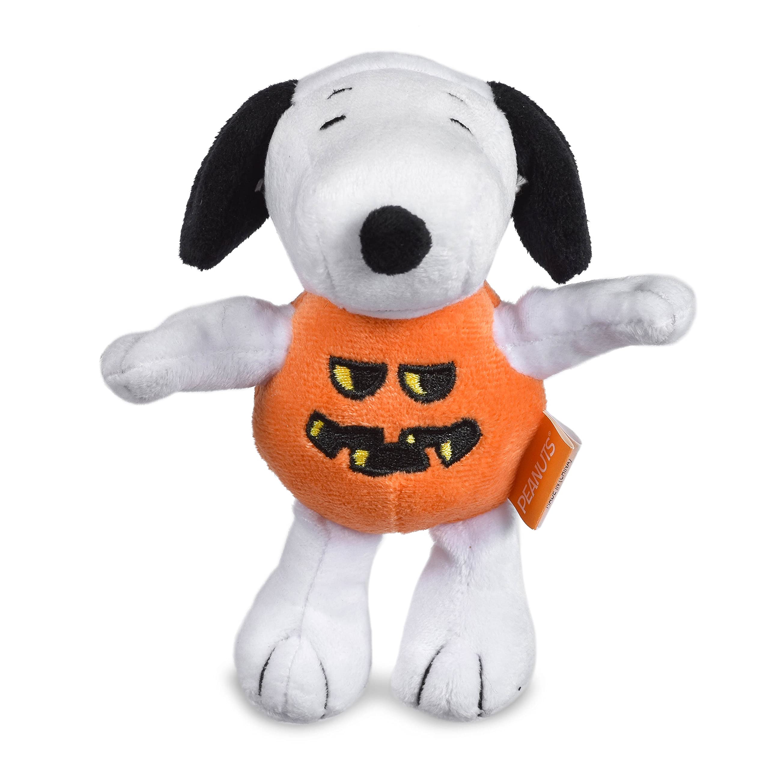 Peanuts For Pets Peanuts 6” Snoopy Pumpkin Squeaker Pet Toy Halloween Snoopy Squeaky Pet Toy | Peanuts Dog Toys, Snoopy For Pets, Snoopy Jack-O-Lantern Toys For Dogs (Ff21733)
