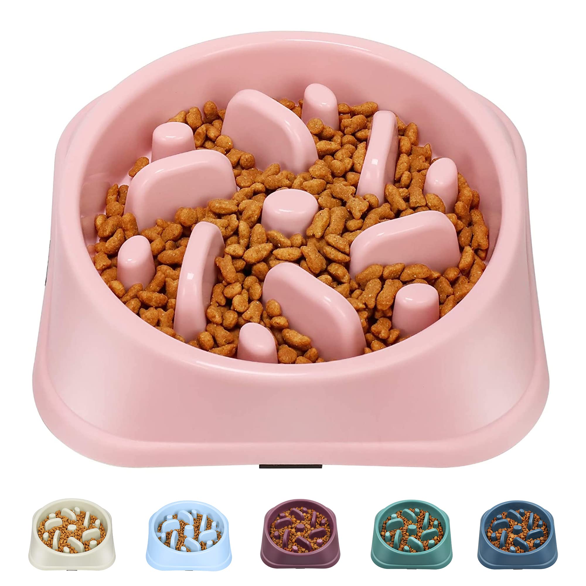 Upsky Slow Feeder Small Dog Bowl - Anti-Slip Puzzle Bowl Feeder, Interactive Bloat Stop, Anti-Choking (12-70 Lbs)