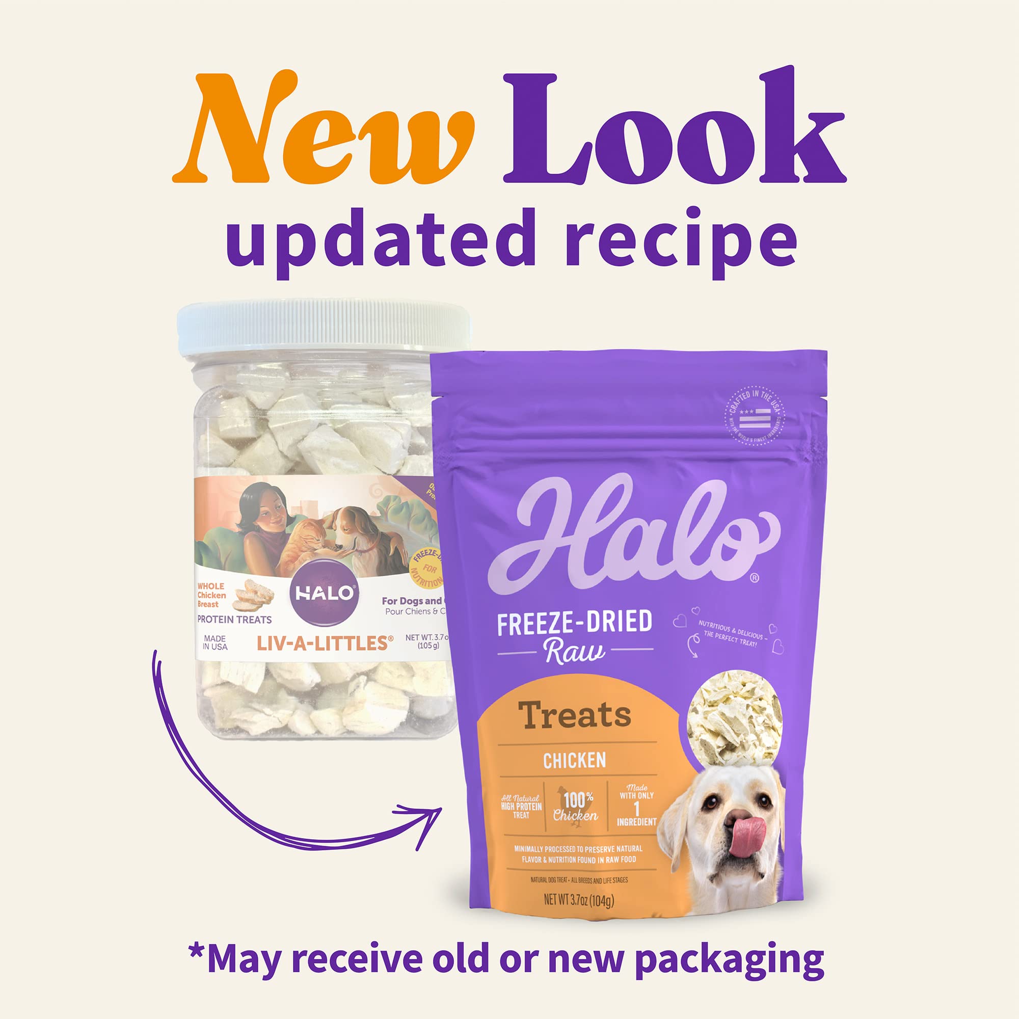 Halo Purely For Pets Freeze-Dried Raw Chicken Breast Treats - 3.7 oz.