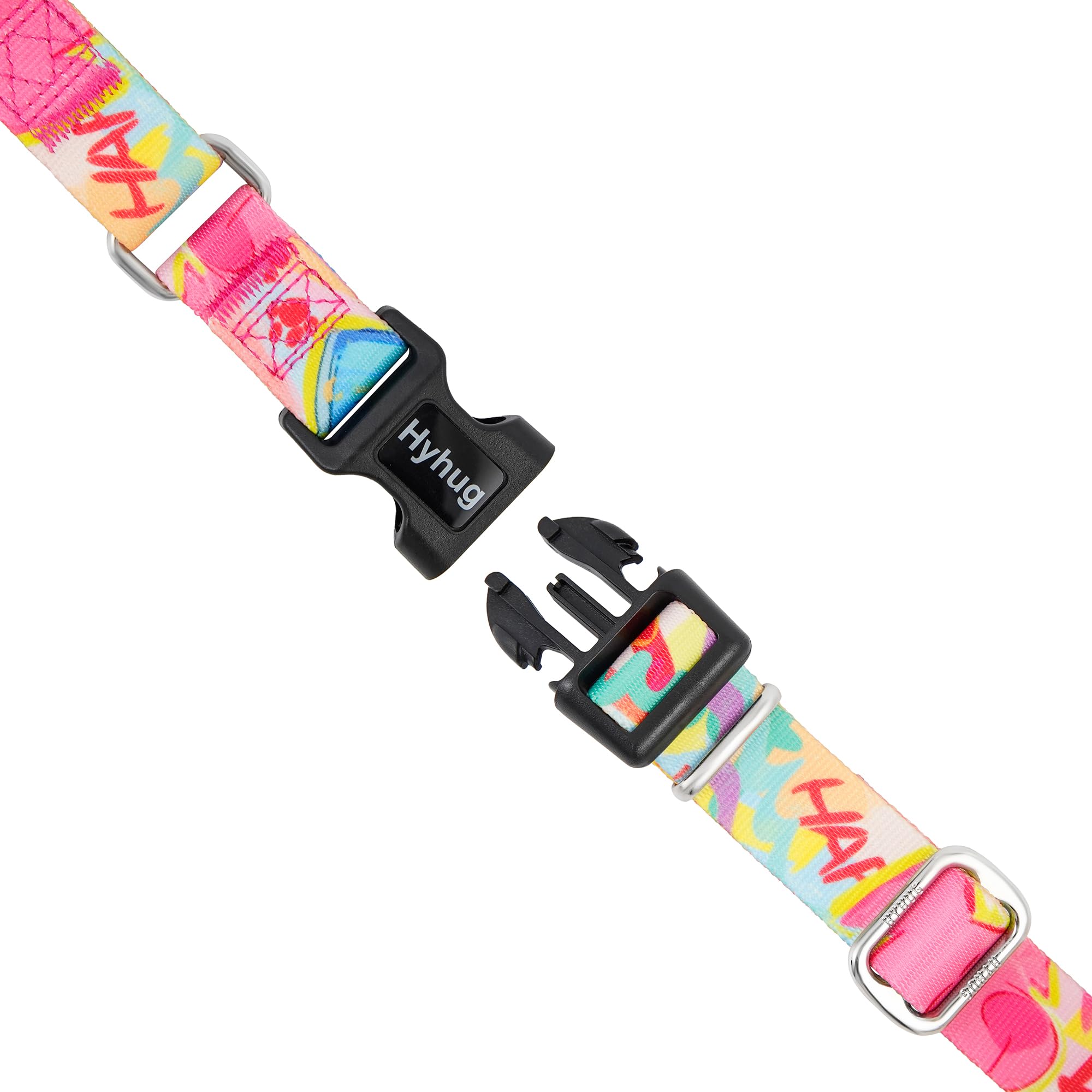 Hyhug Design Pattern Martingale Dog Collar For Medium Dogs Escape - Proof| No Pull Durable For Outdoor Use, Ideal For Training &