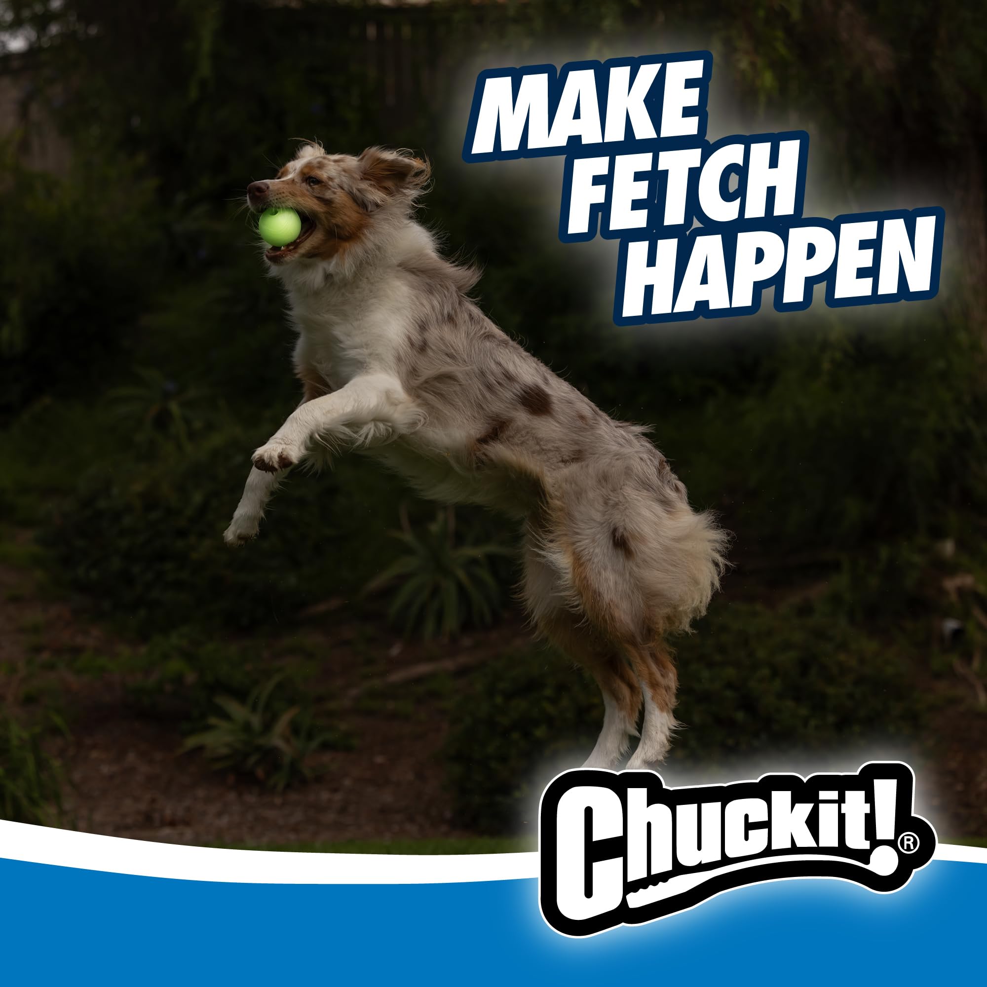 Chuckit Pro Fetch Toy Ball Launcher For Dogs; Compatible With Any Chuckit! Medium Size 18 Inch + Max Glow Ball