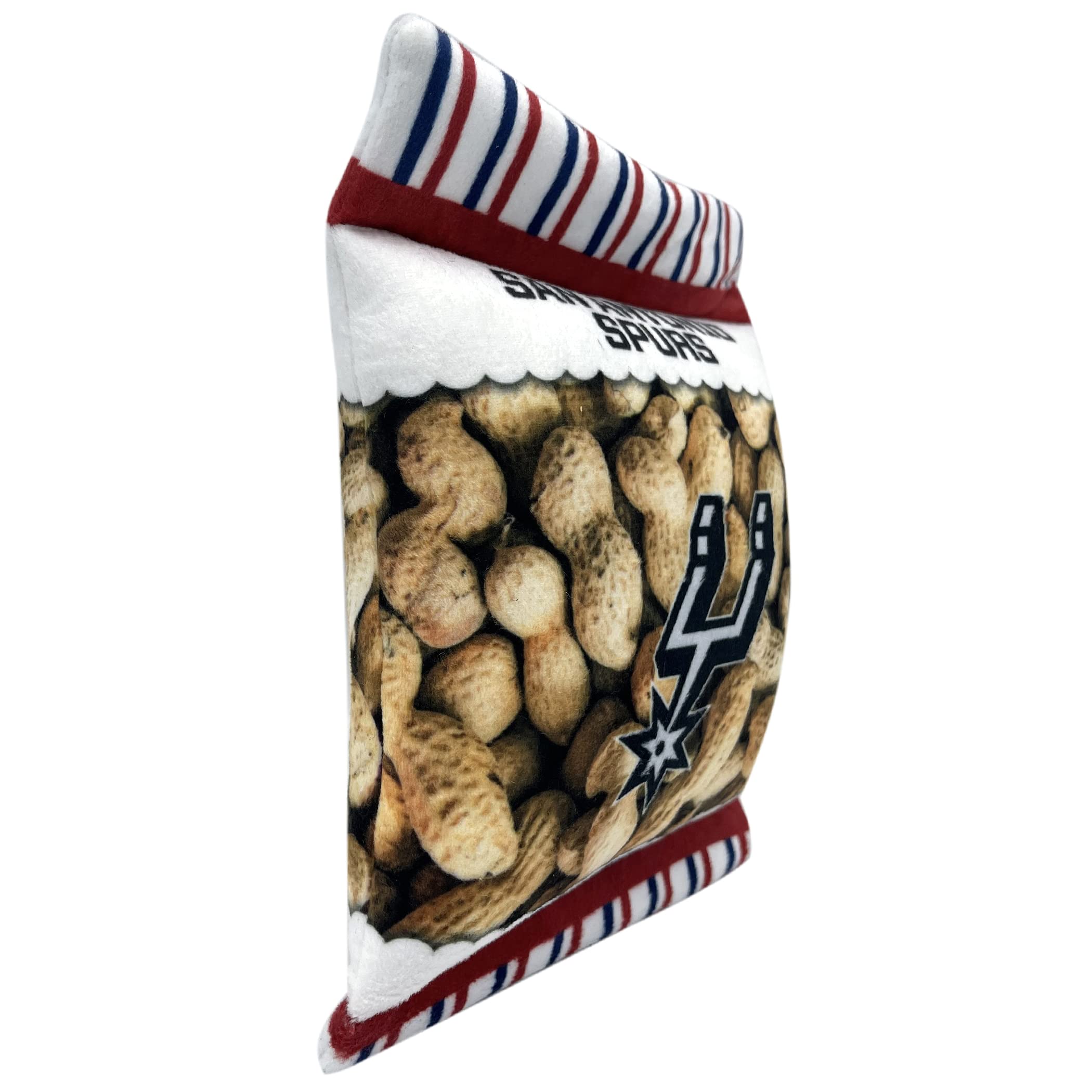 Pets First Nba San Antonio Spurs Crinkle Fine Plush Dog & Cat Squeak Toy - Cutest Stadium Peanuts Snack Plush Toy For Dogs & Cat