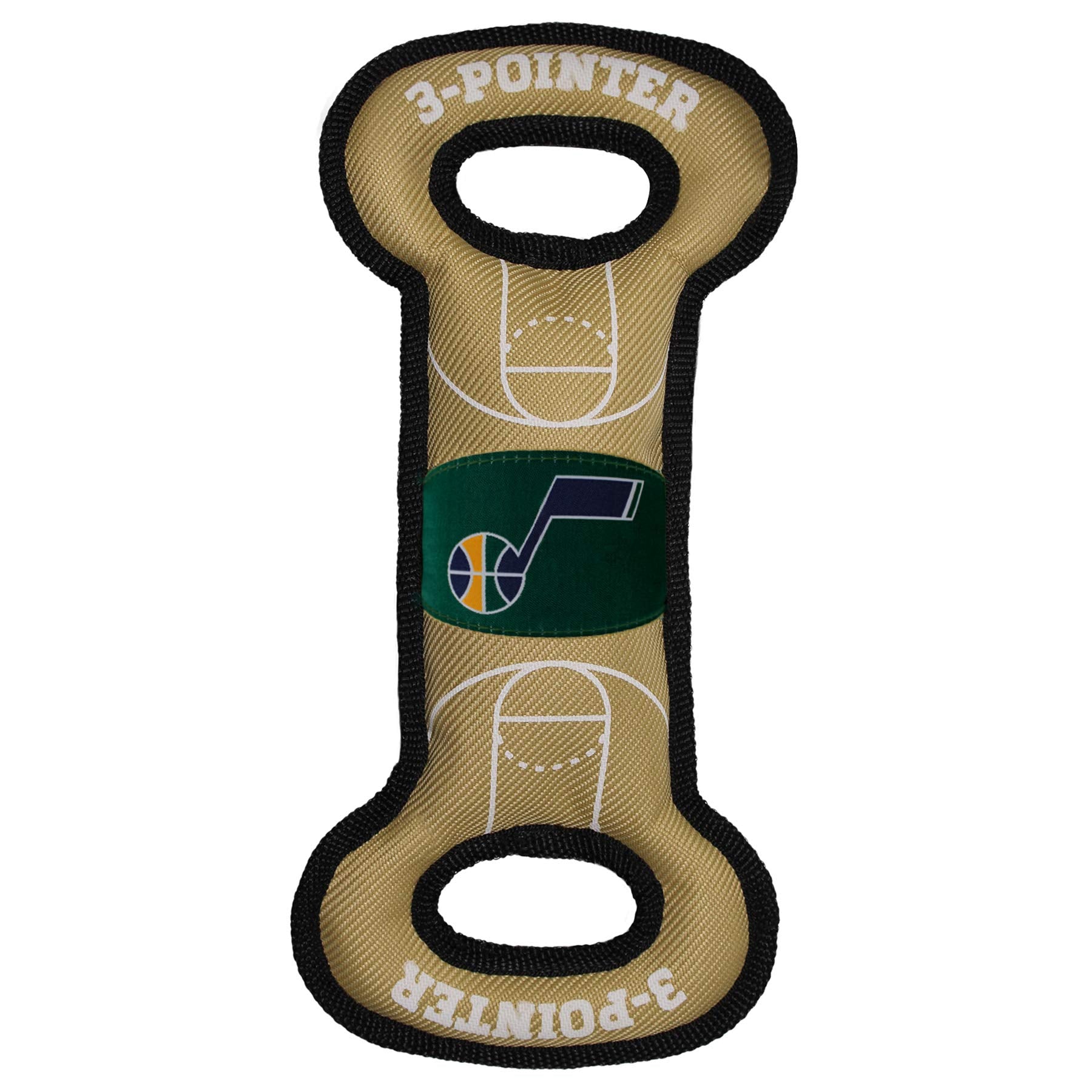 Nba Utah Jazz Field Toy. - Tough Nylon Pet Toy With Double Trim Stitching & Inner Squeaker