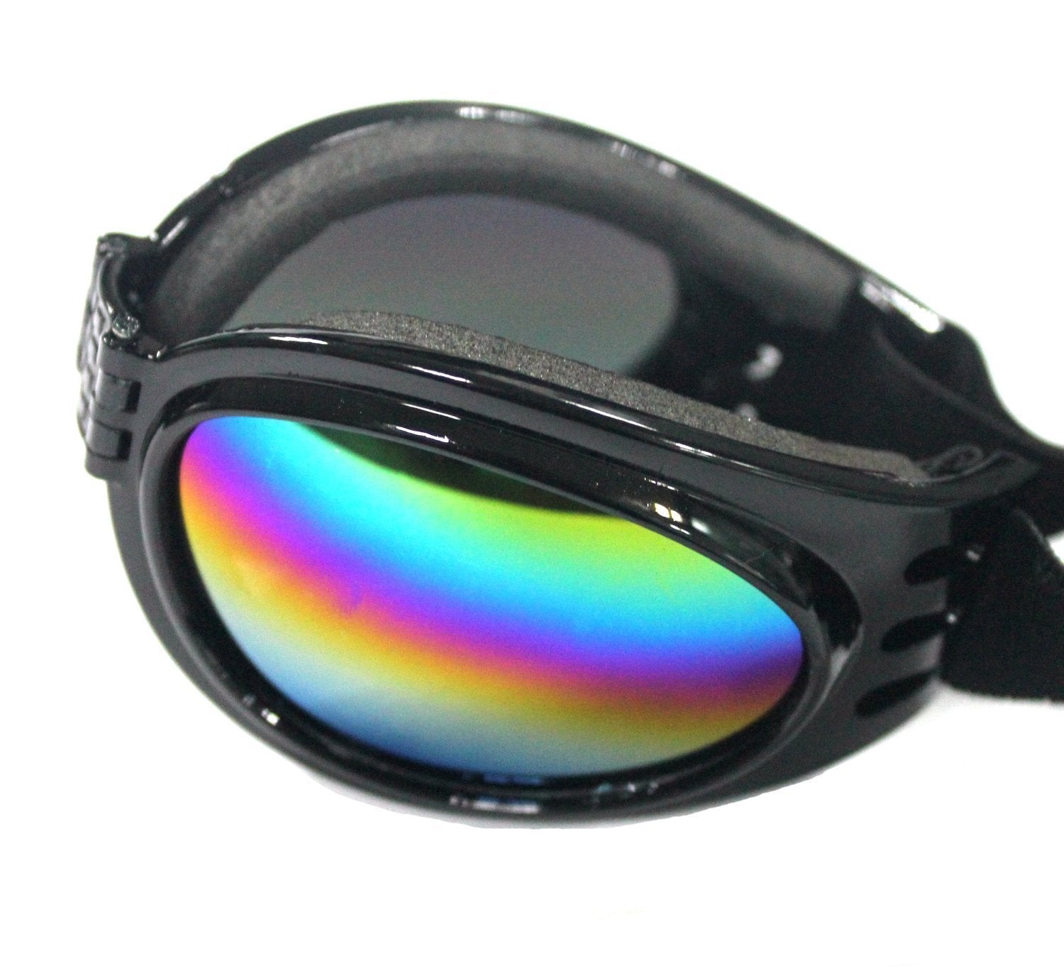 Foldable Dog Sunglasses Pet Goggles For Dog Eye Protection Outdoor Sport Sunglasses For Midium Large Dogs (Black)