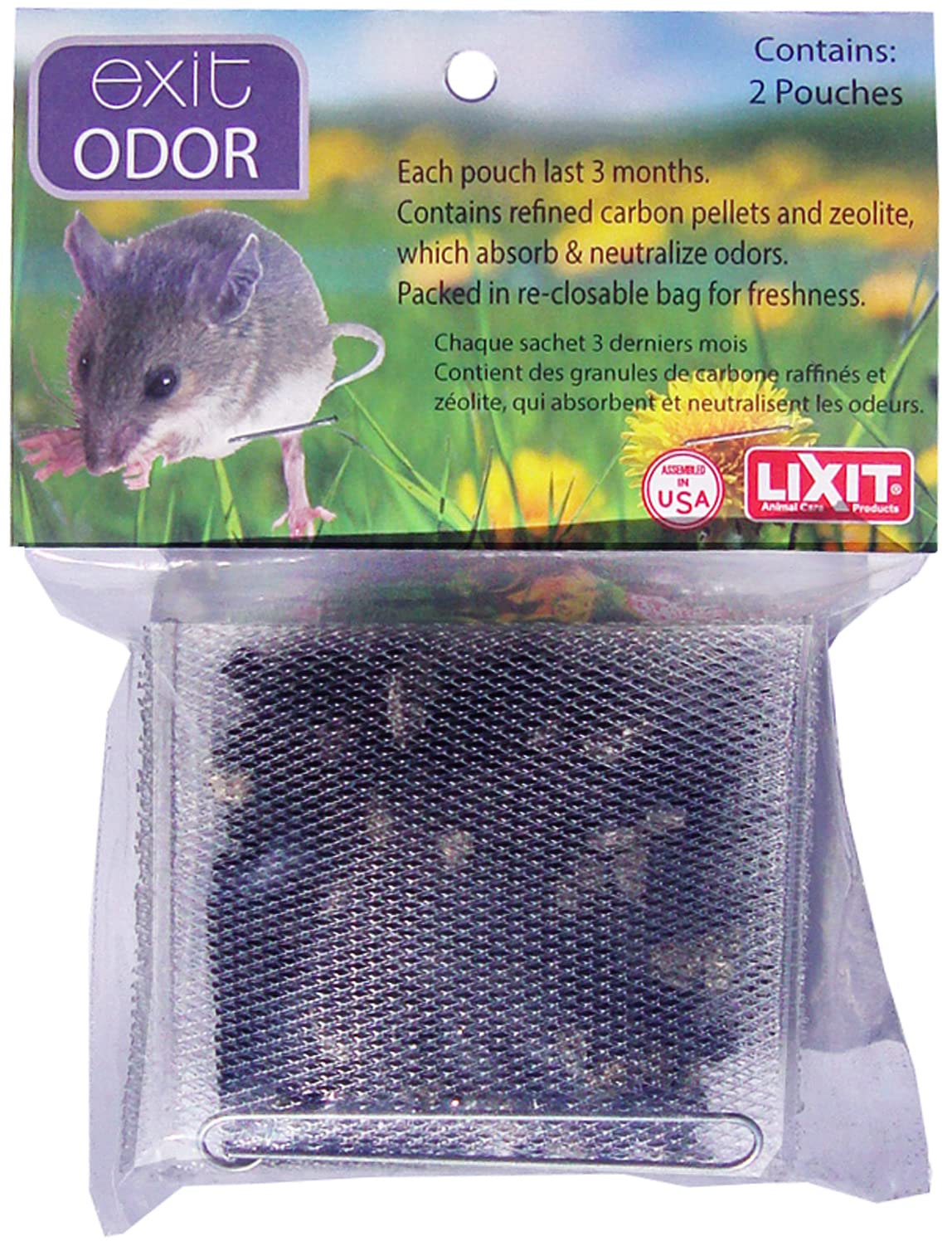 Lixit Odor Removal Packs For Small Animal Cages (Pack Of 2)