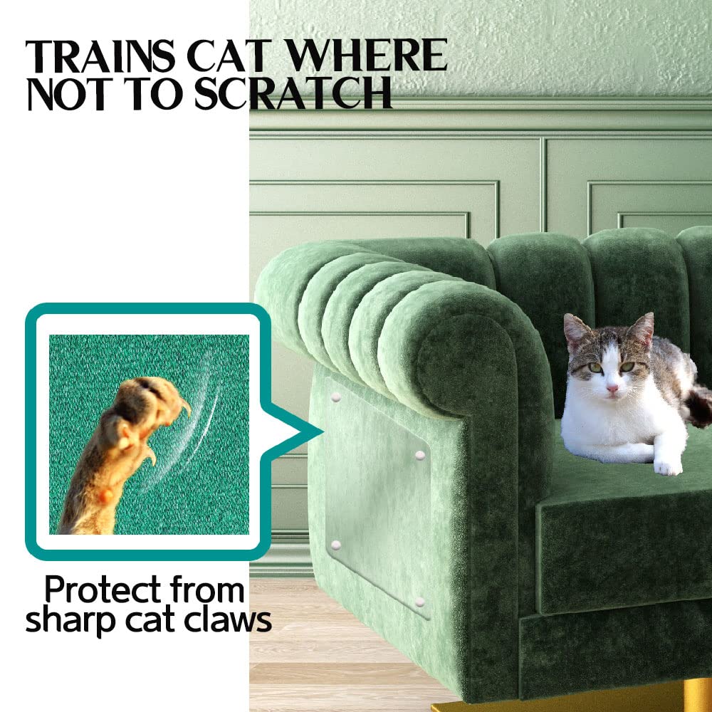 Ha Shi Cat Scratch Protector - Furniture Shield Sheets Or Sticky Tape, Large Coverage, Pet Safe (Single-Sided)